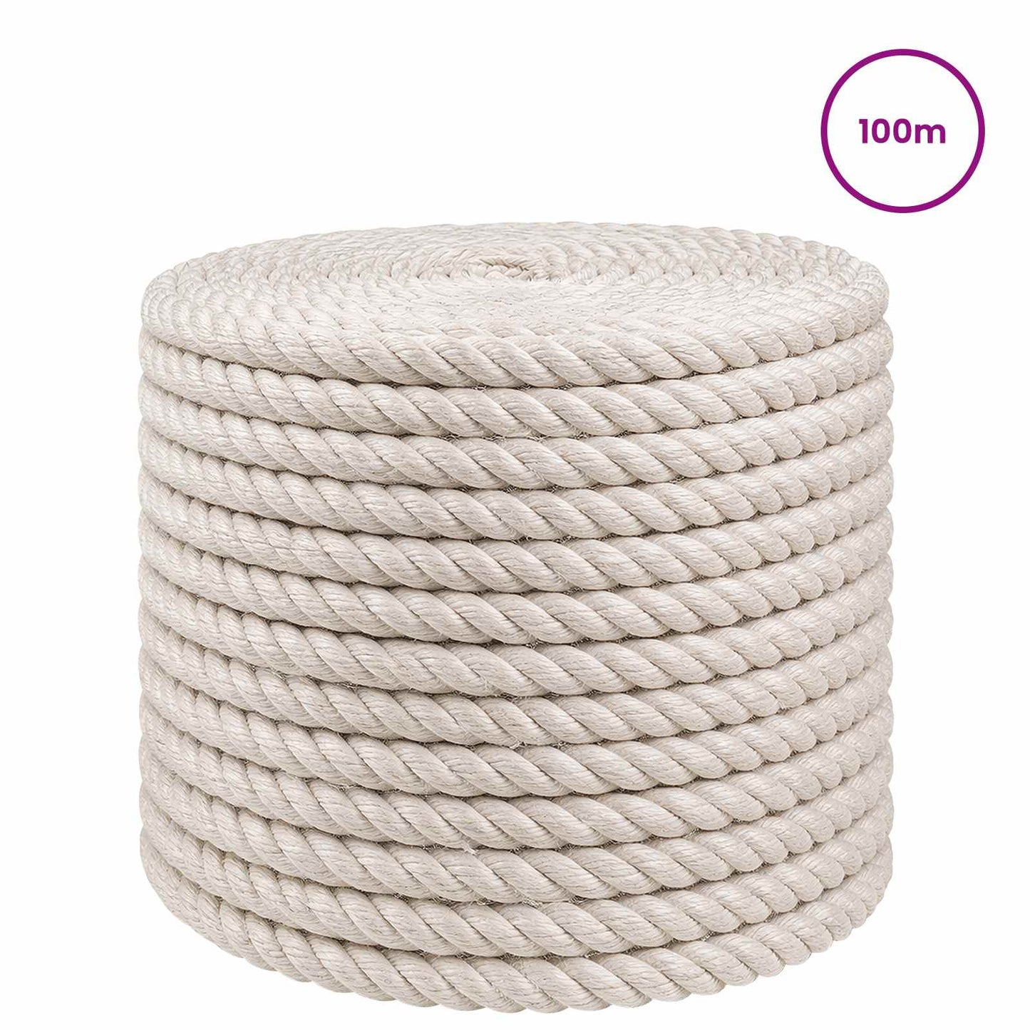 Juta Kötél 12 mm Fehér 100% Tossa kender