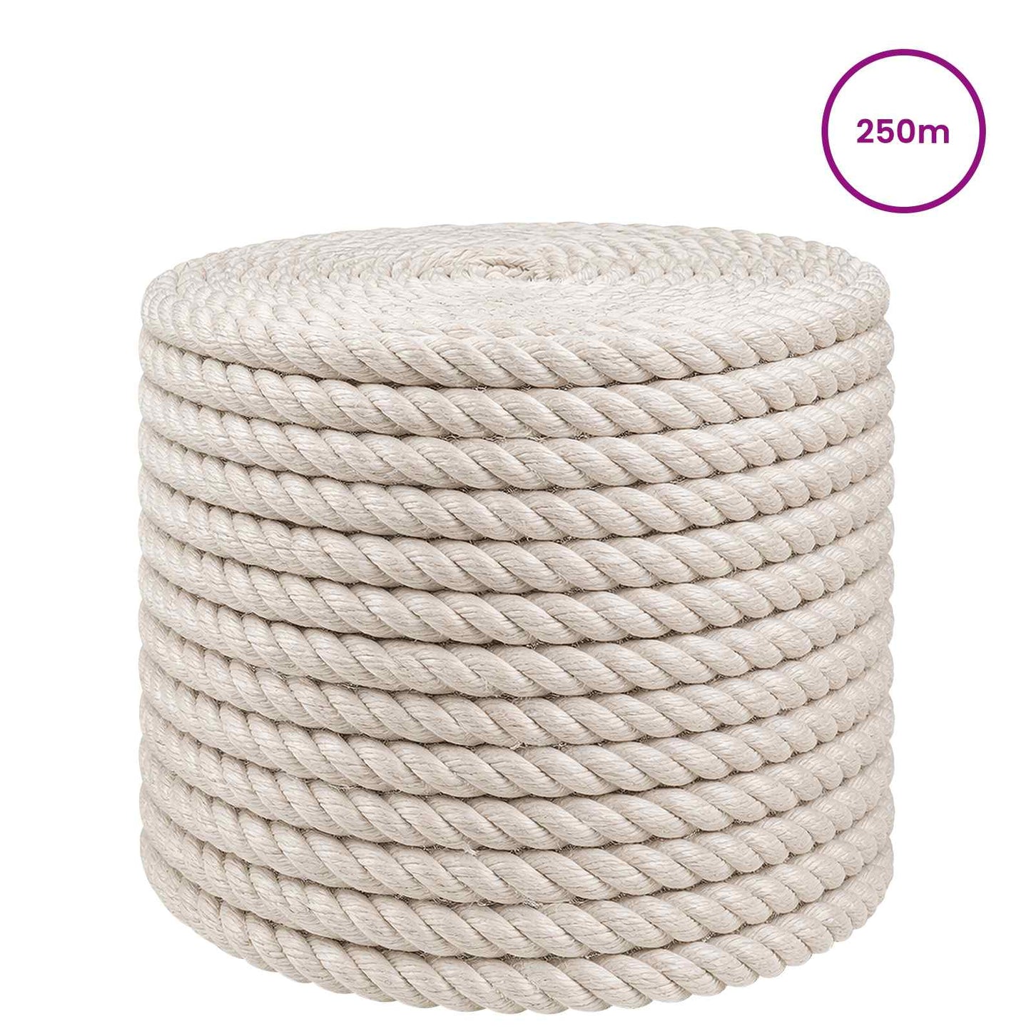 Juta Kötél 12 mm Fehér 100% Tossa kender