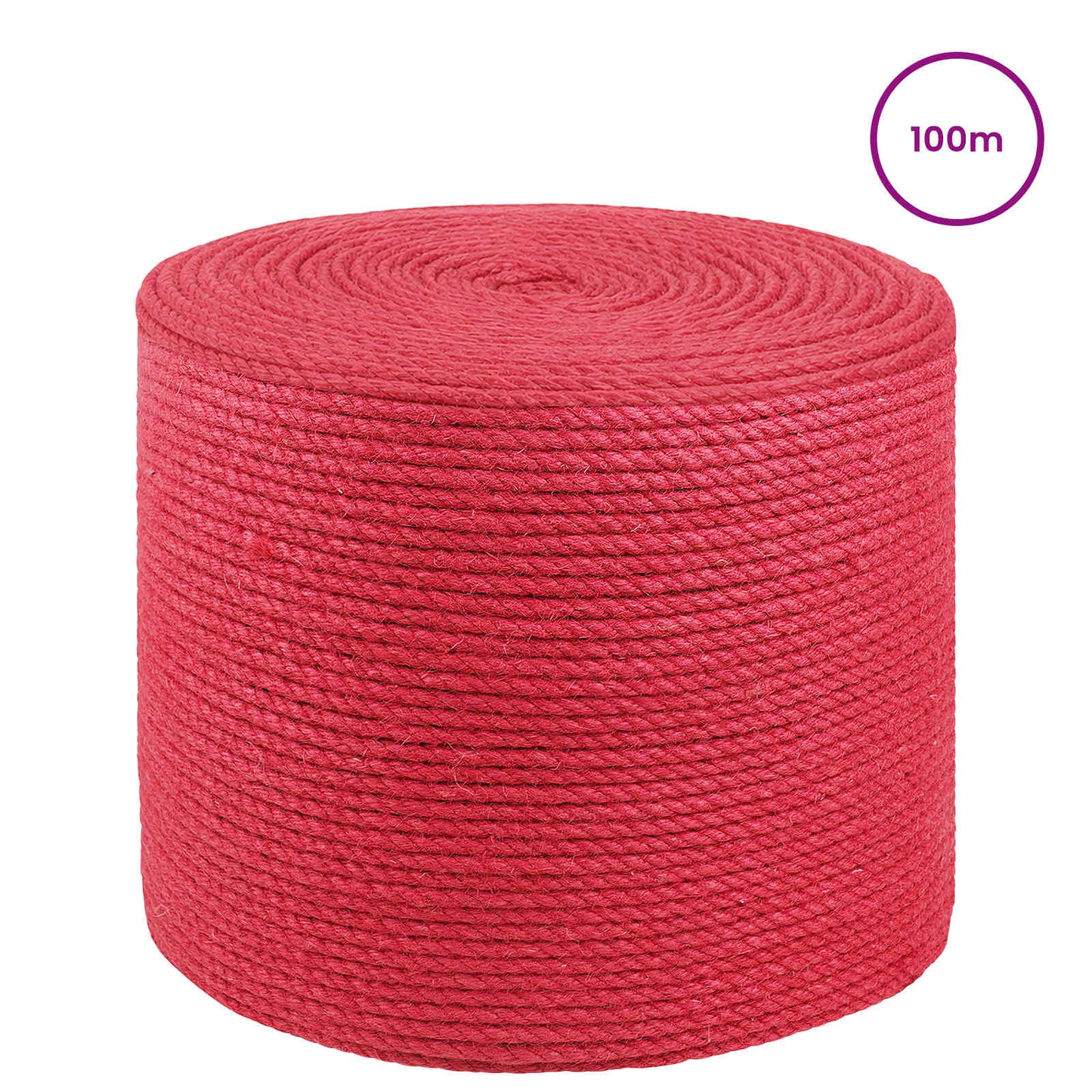 Juta Kötél 6 mm Piros 100% Tossa kender