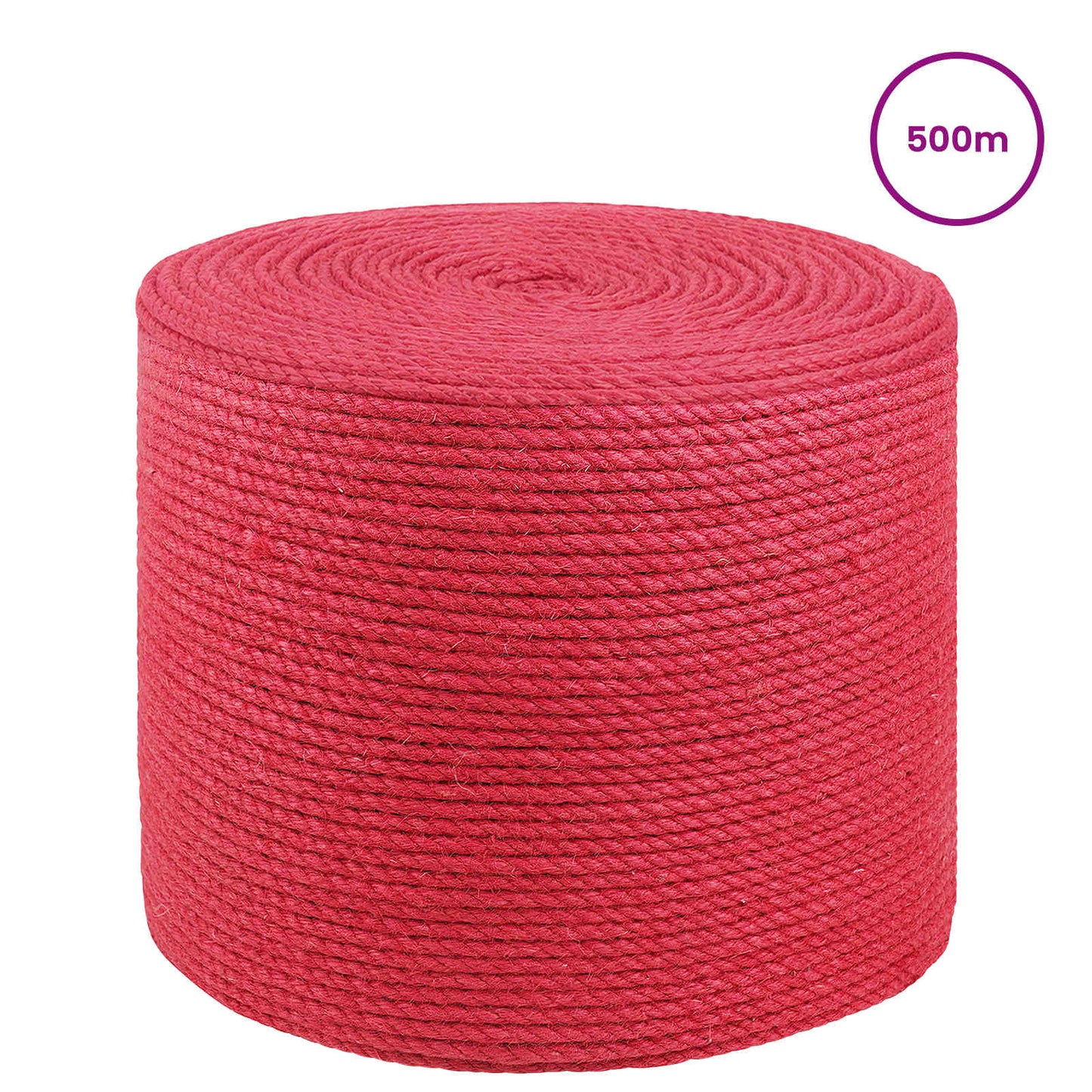Juta Kötél 8 mm Piros 100% Tossa kender
