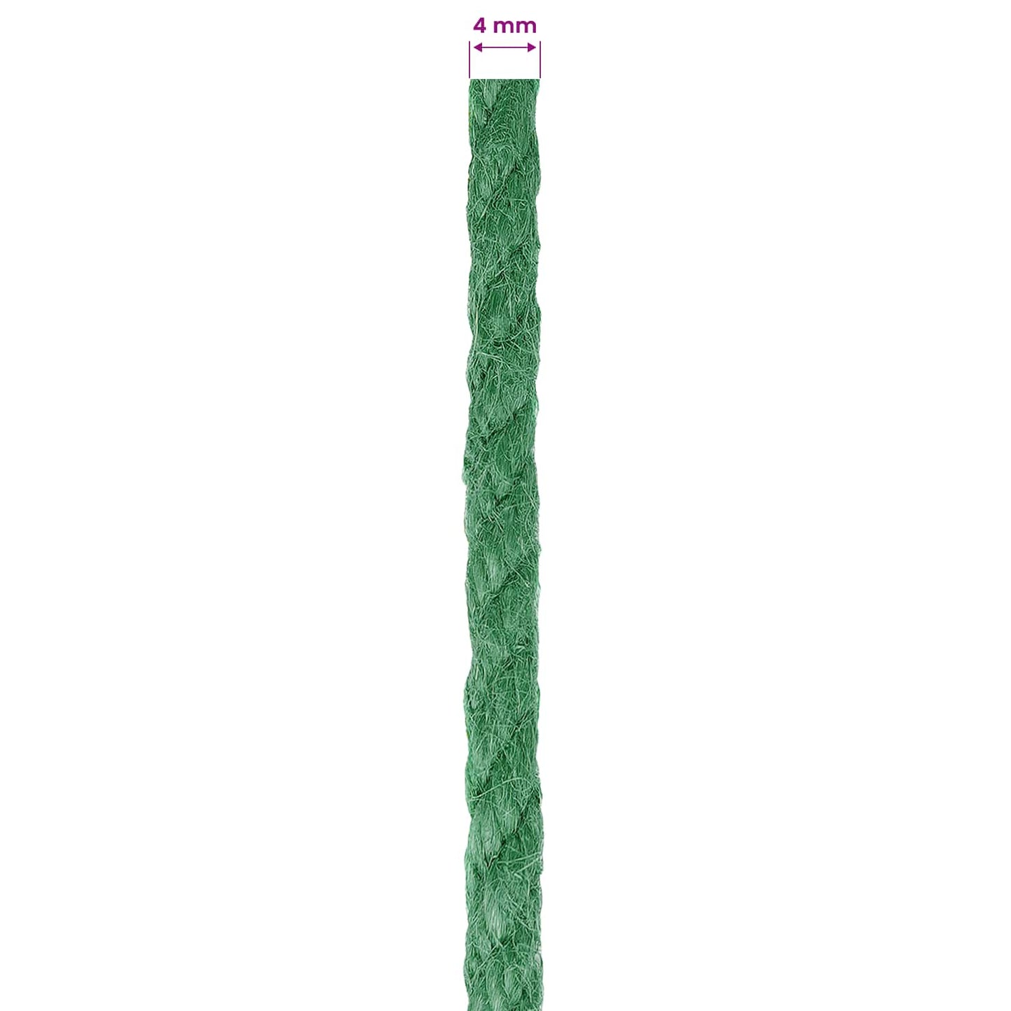 4 mm Zöld 100% Tossa kender