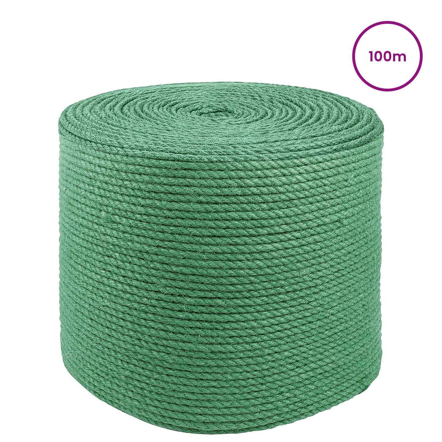 Juta Kötél 6 mm Zöld 100% Tossa kender