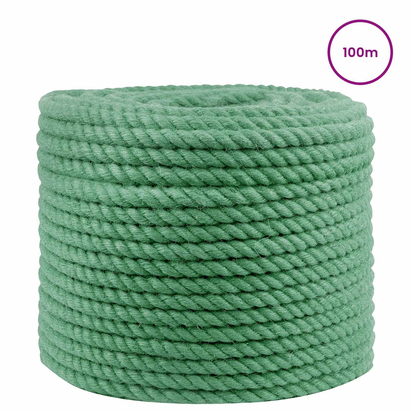 Juta Kötél 10 mm Zöld 100% Tossa kender
