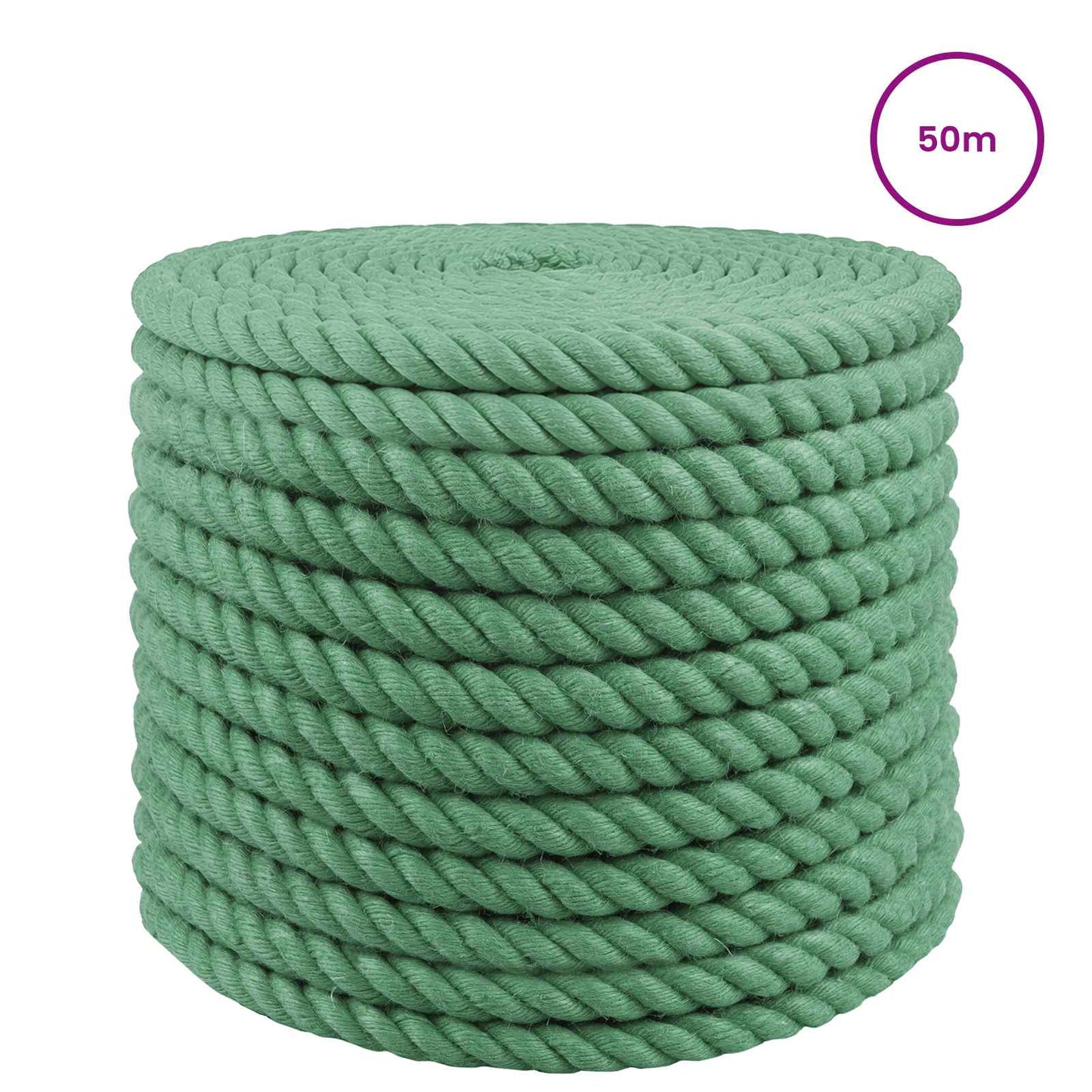Juta Kötél 20 mm Zöld 100% Tossa kender