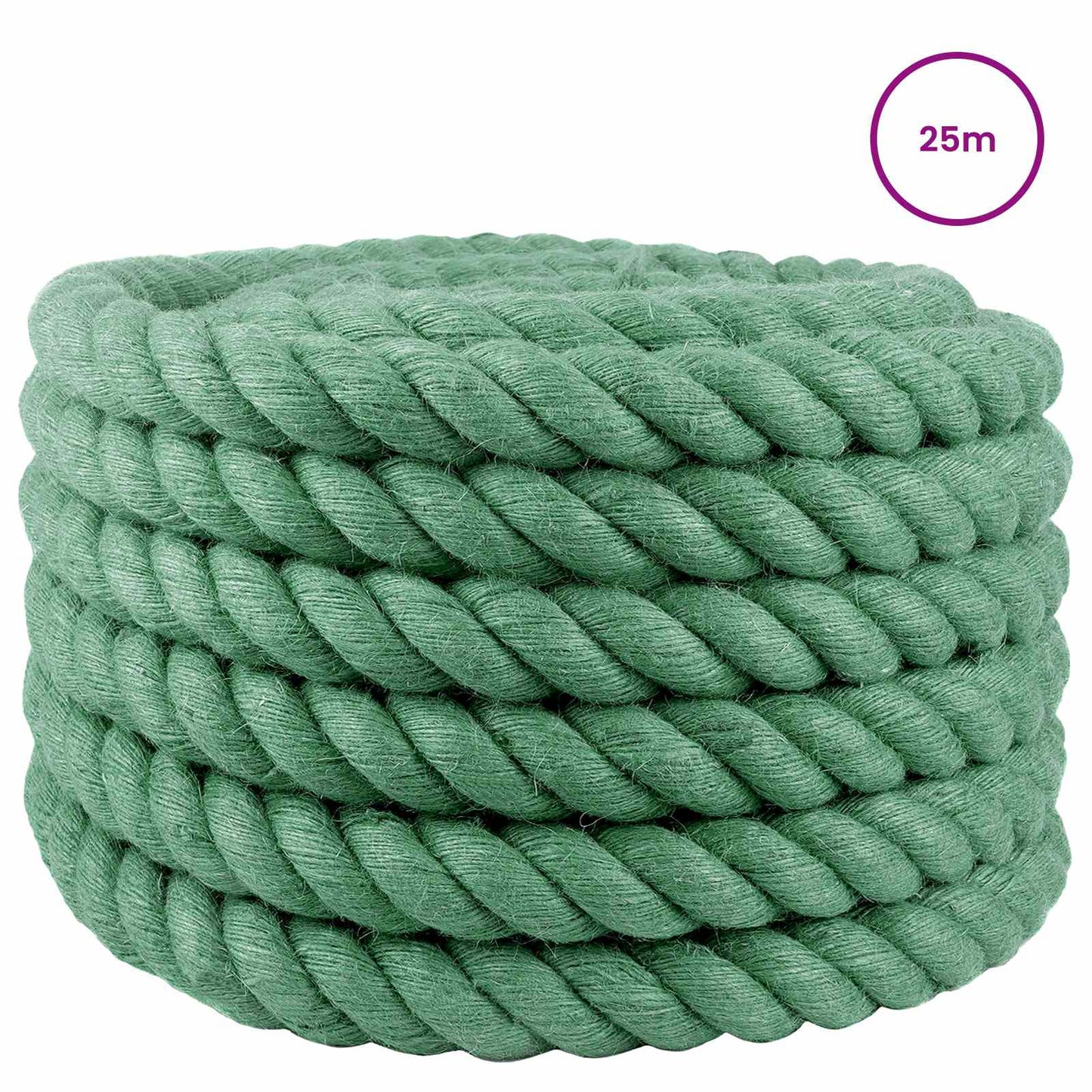 Juta Kötél 40 mm Zöld 100% Tossa kender