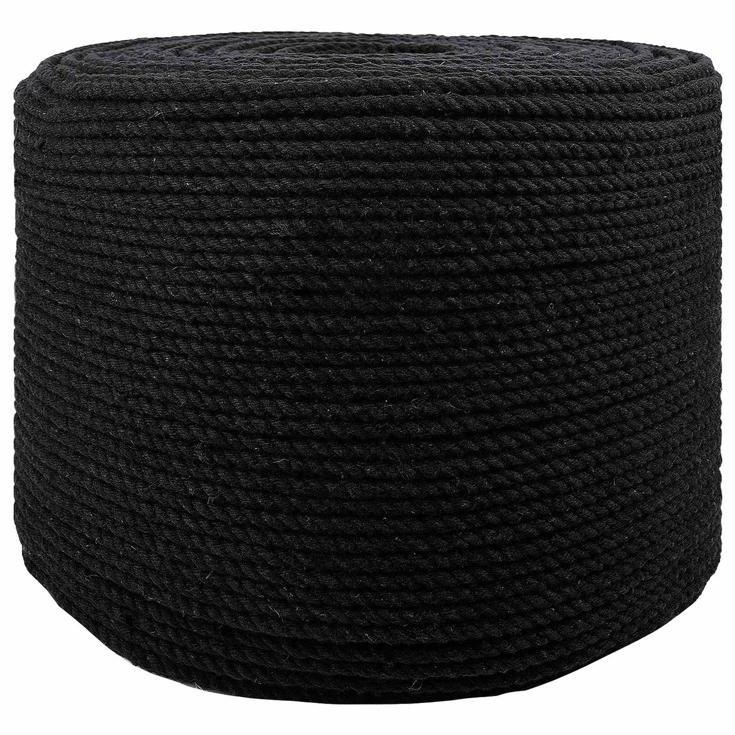 Pamut Kötél 6 mm 25 m Fekete 100% Pamut