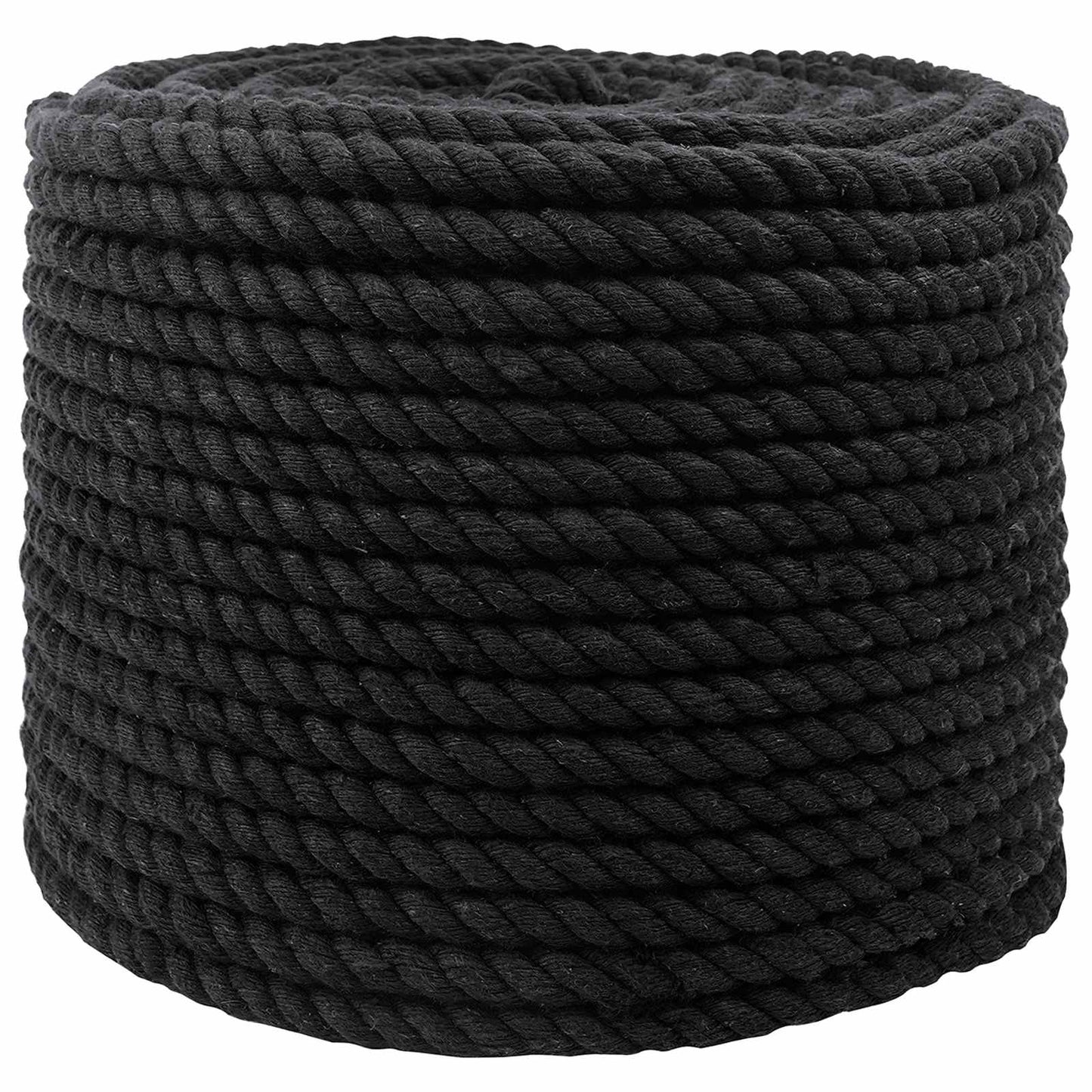Pamut Kötél 14 mm 25 m Fekete 100% Pamut