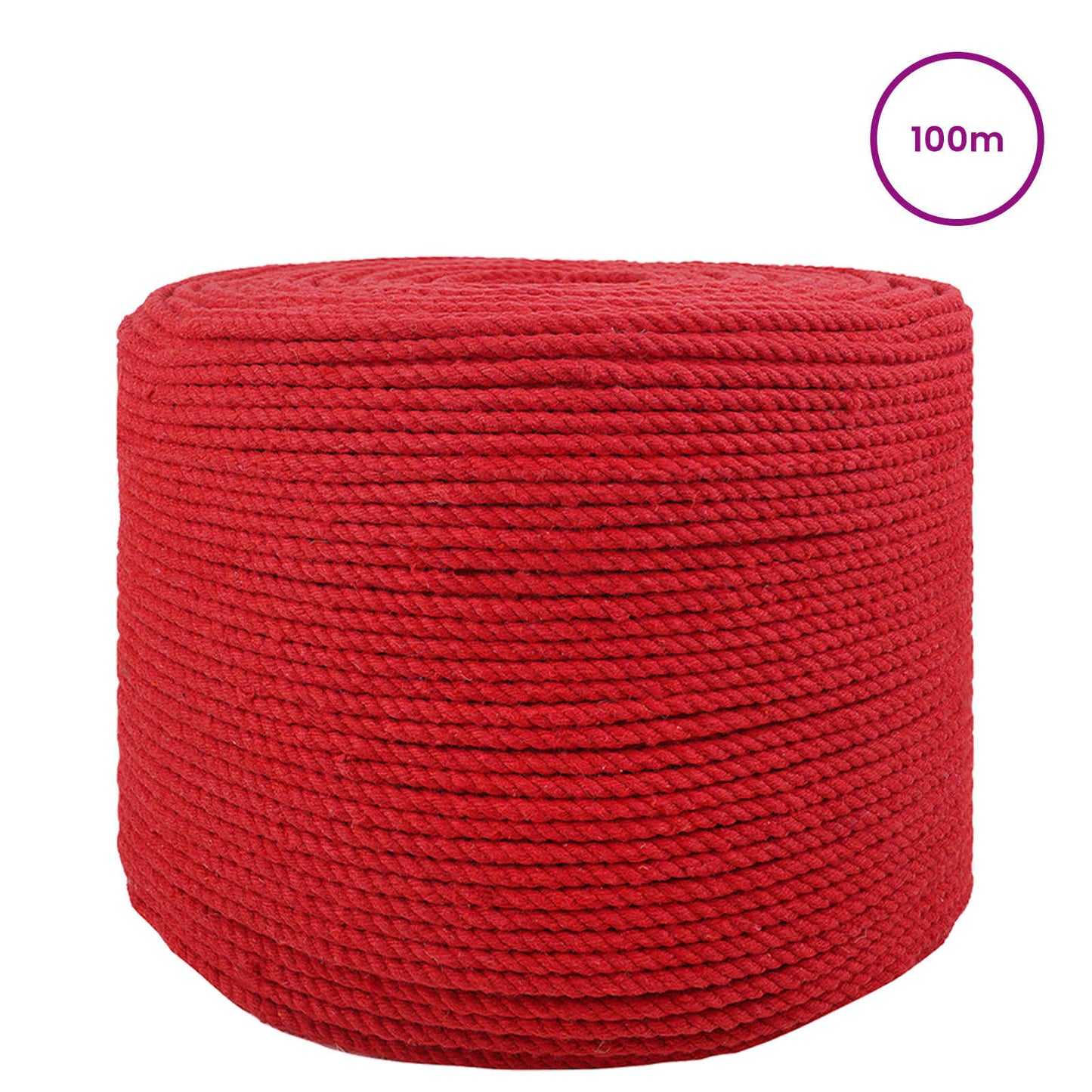 Pamut Zsinór 2 db 2 mm 100 m Piros 100% Pamut