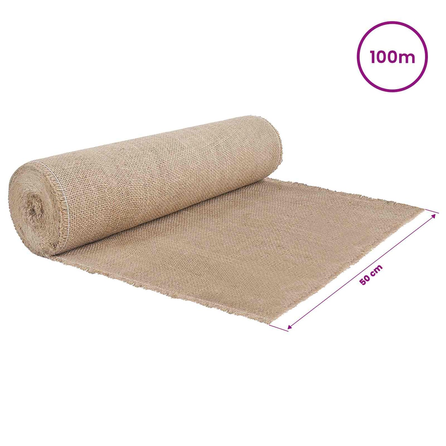 Juta tekercs Természetes 50 x 10000 cm