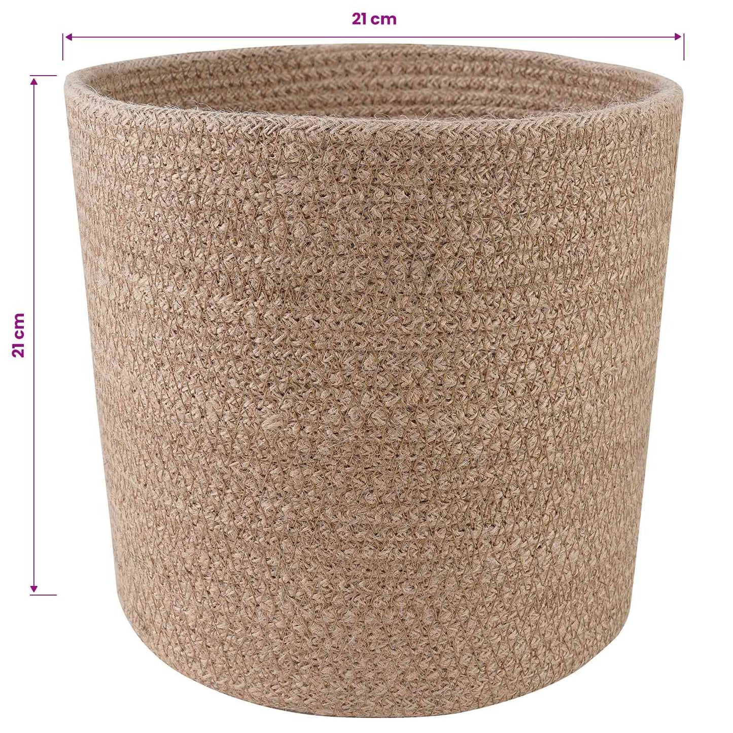 Növényi Cserép Készlet 2 db Természetes Ø 21 x 21 cm