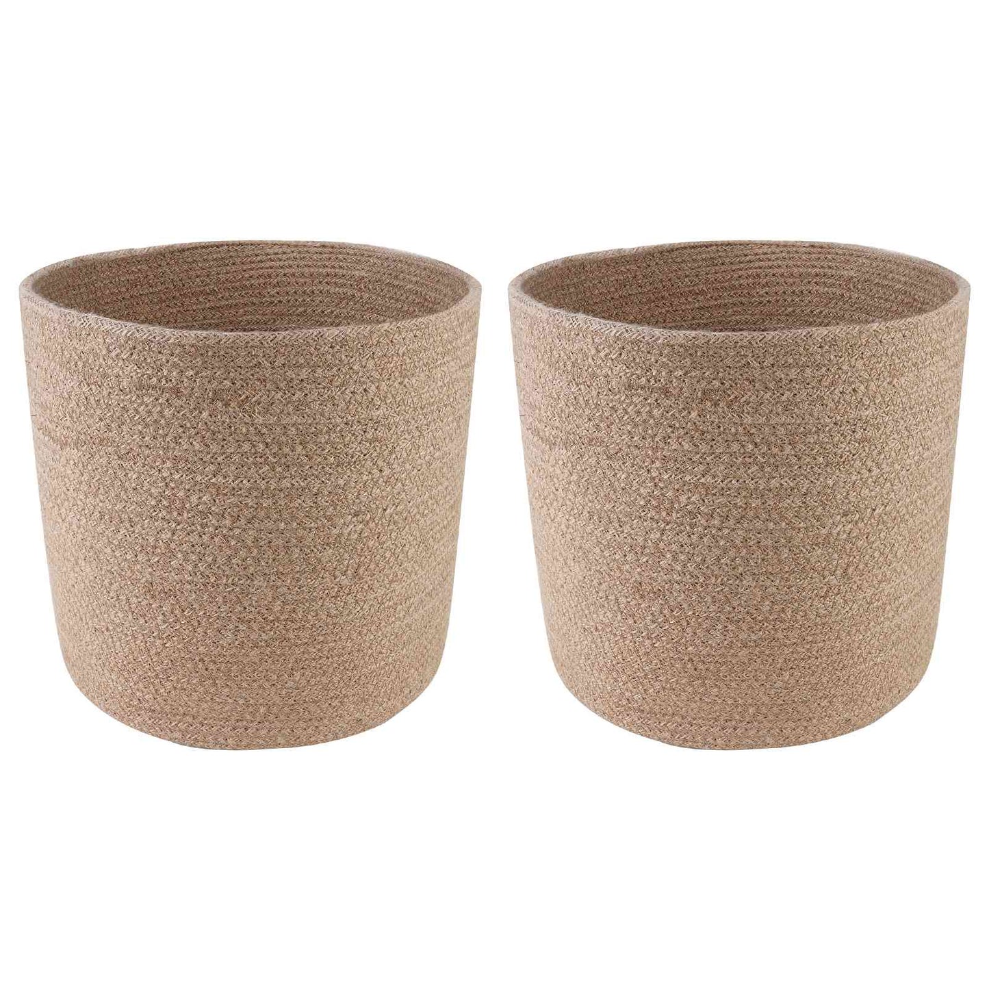 Növényi Cserép Készlet 2 db Természetes Ø 28 x 28 cm