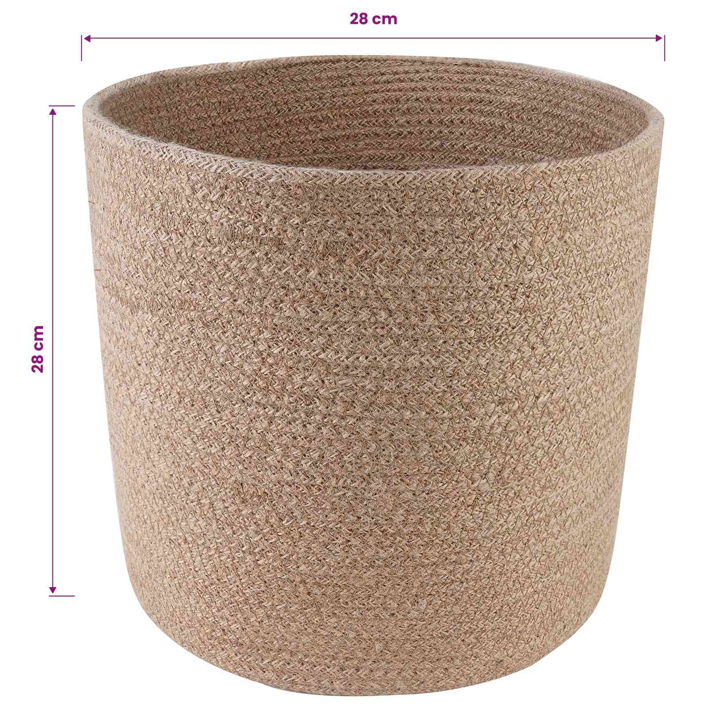 Növényi Cserép Készlet 2 db Természetes Ø 28 x 28 cm