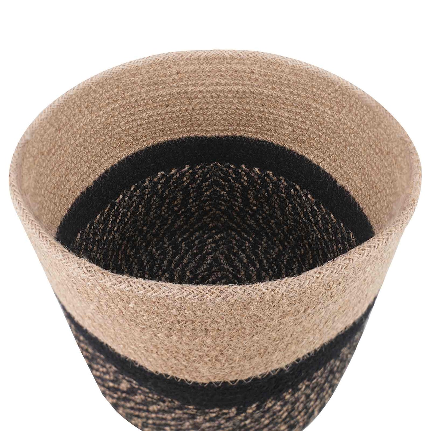 Növényi Cserép Készlet 2 db Természetes és Fekete Ø 21 x 21 cm