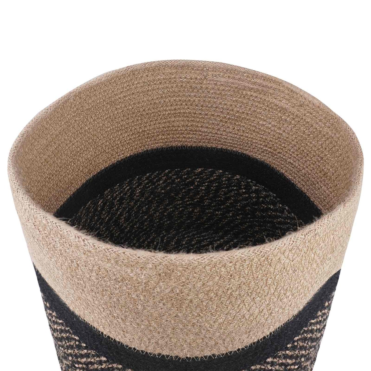 Növényi Cserép Készlet 2 db Természetes és Fekete Ø 28 x 28 cm