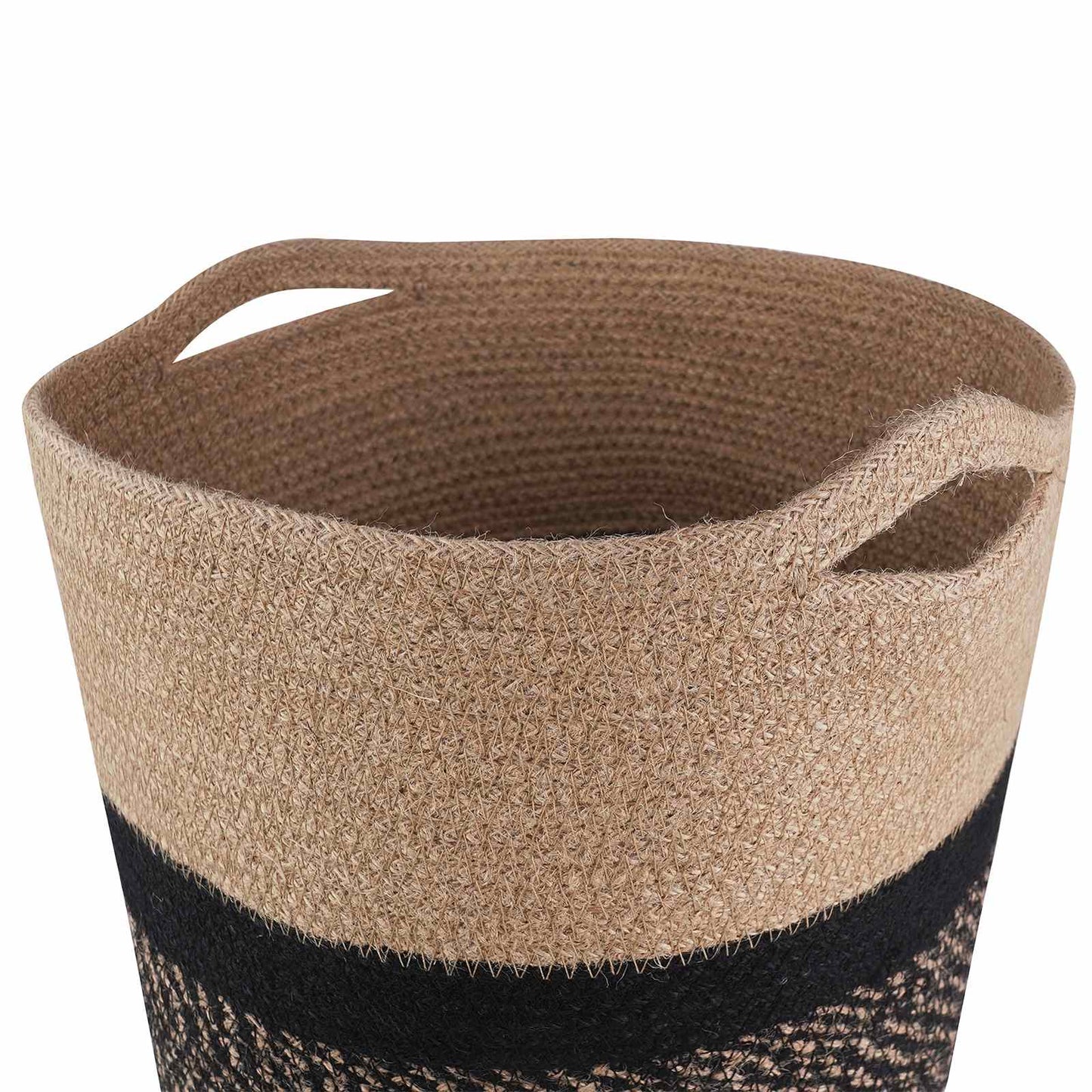 Növényi Cserép Készlet 2 db Természetes és Fekete Ø 28 x 28 cm