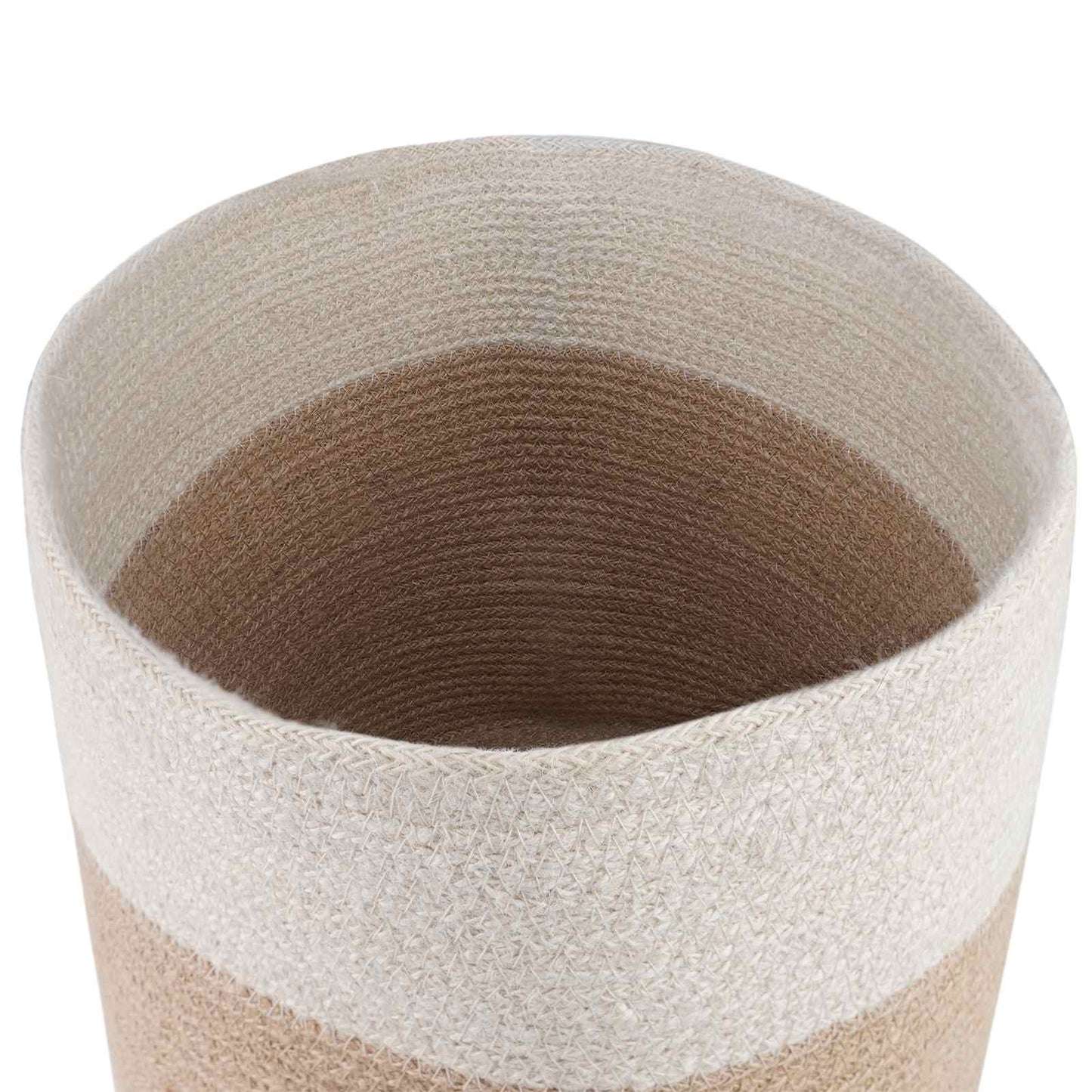 Növényi Cserép Készlet 2 db Természetes és Fehér Ø 28 x 28 cm