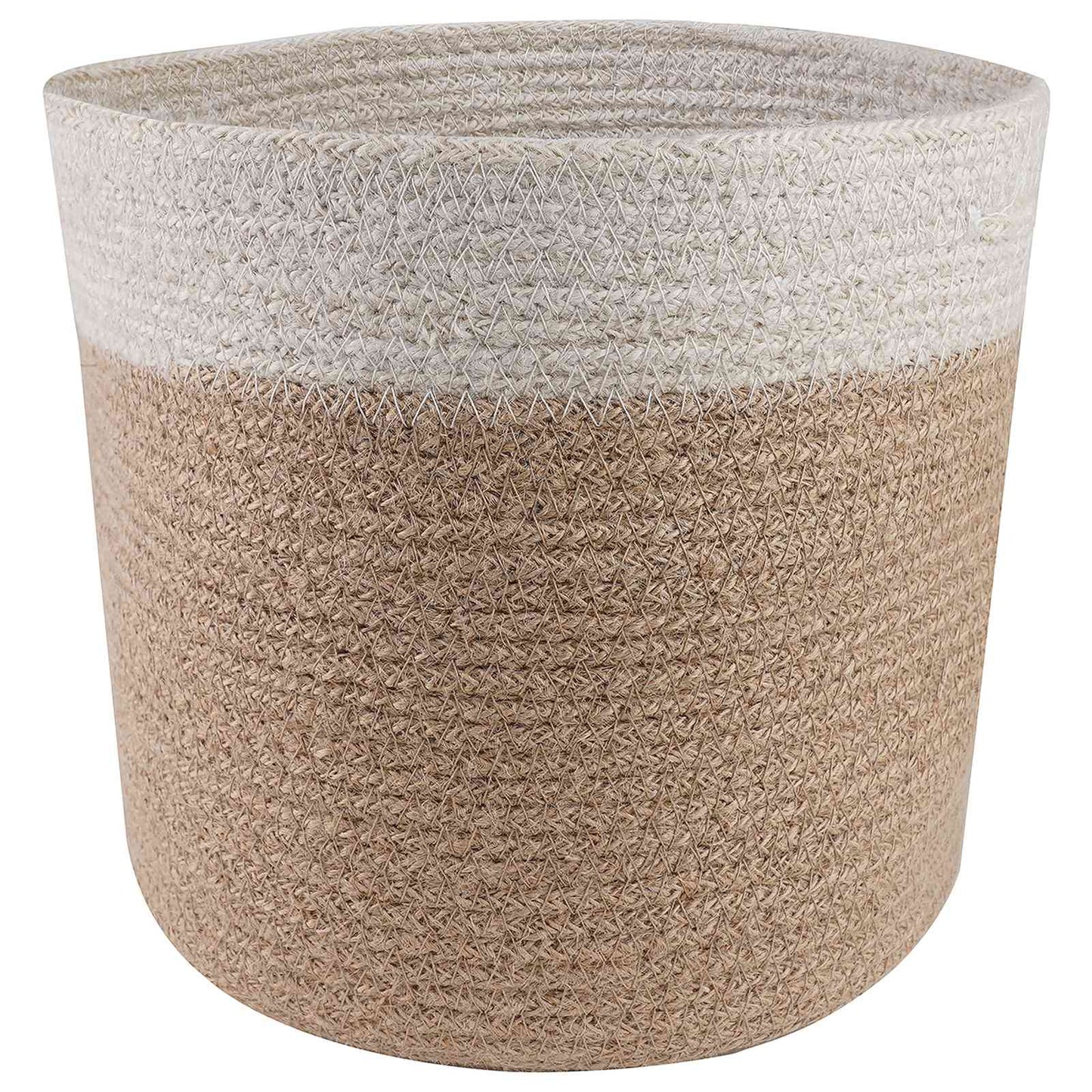 Növényi Cserép Készlet 2 db Természetes és Fehér Ø 28 x 28 cm