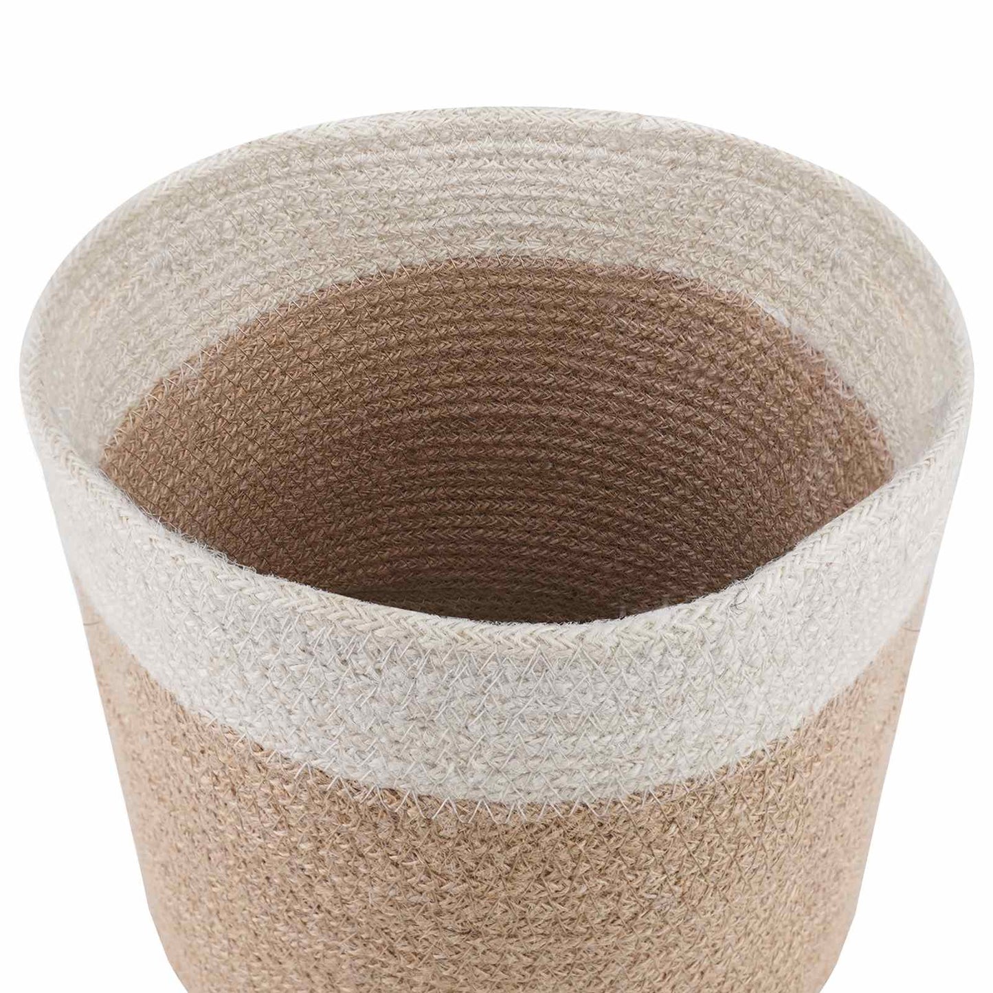 Növényi Cserép Készlet 2 db Természetes és Fehér Ø 21 x 21 cm