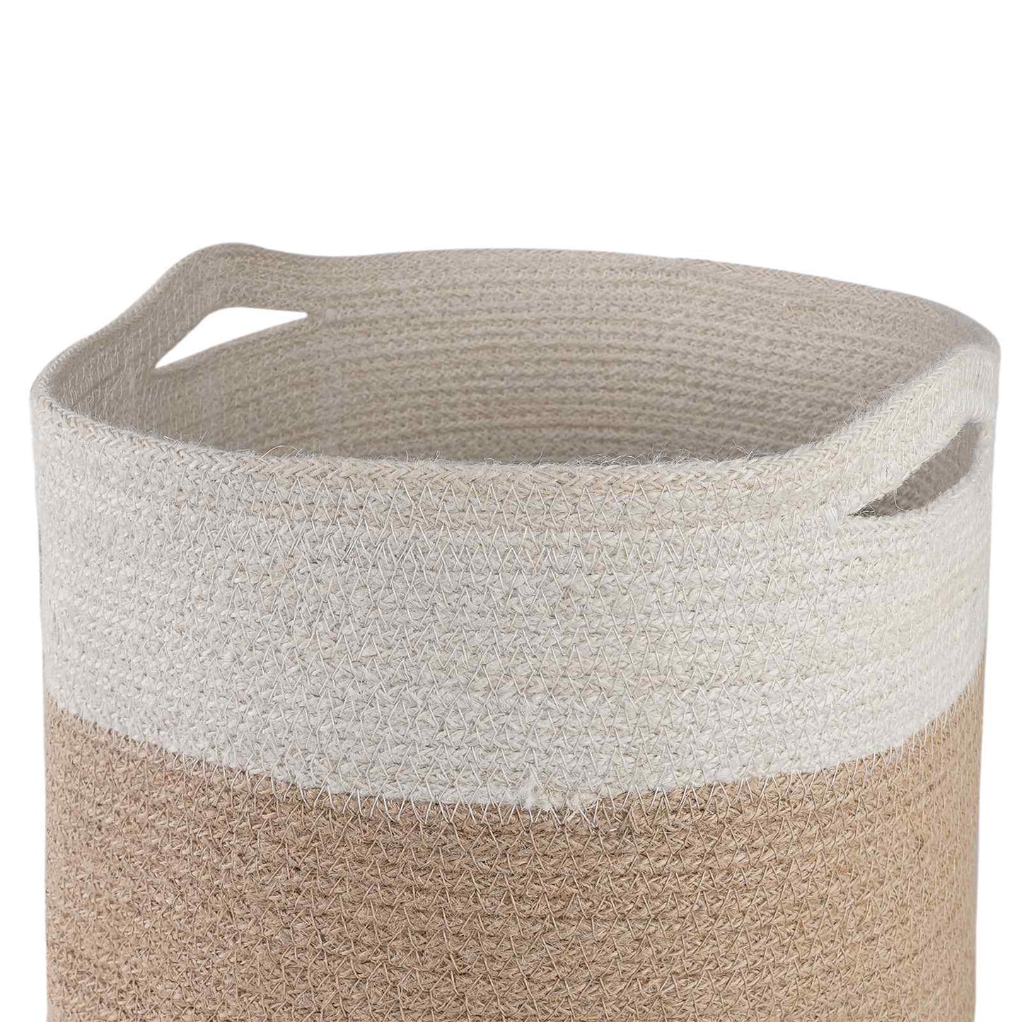 Növényi Cserép Készlet 2 db Természetes és Fehér Ø 28 x 28 cm
