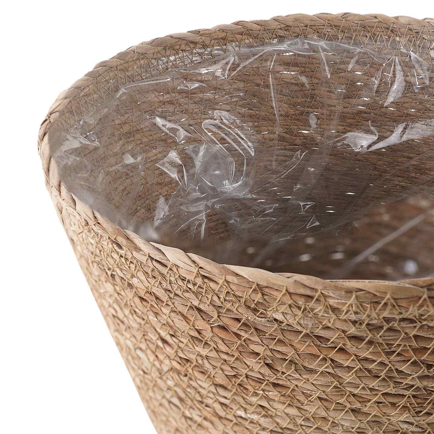 3 db Természetes Ø26 x 19 cm 100% Tengeri fű