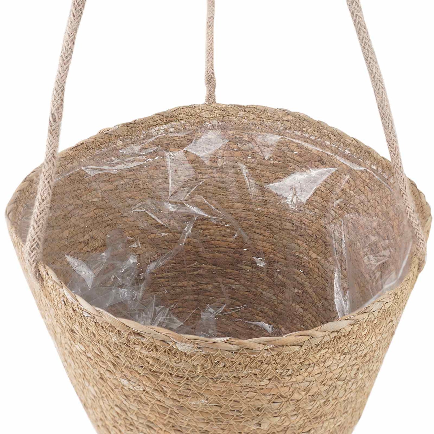 3 db Természetes Ø26 x 19 cm 100% Tengeri fű