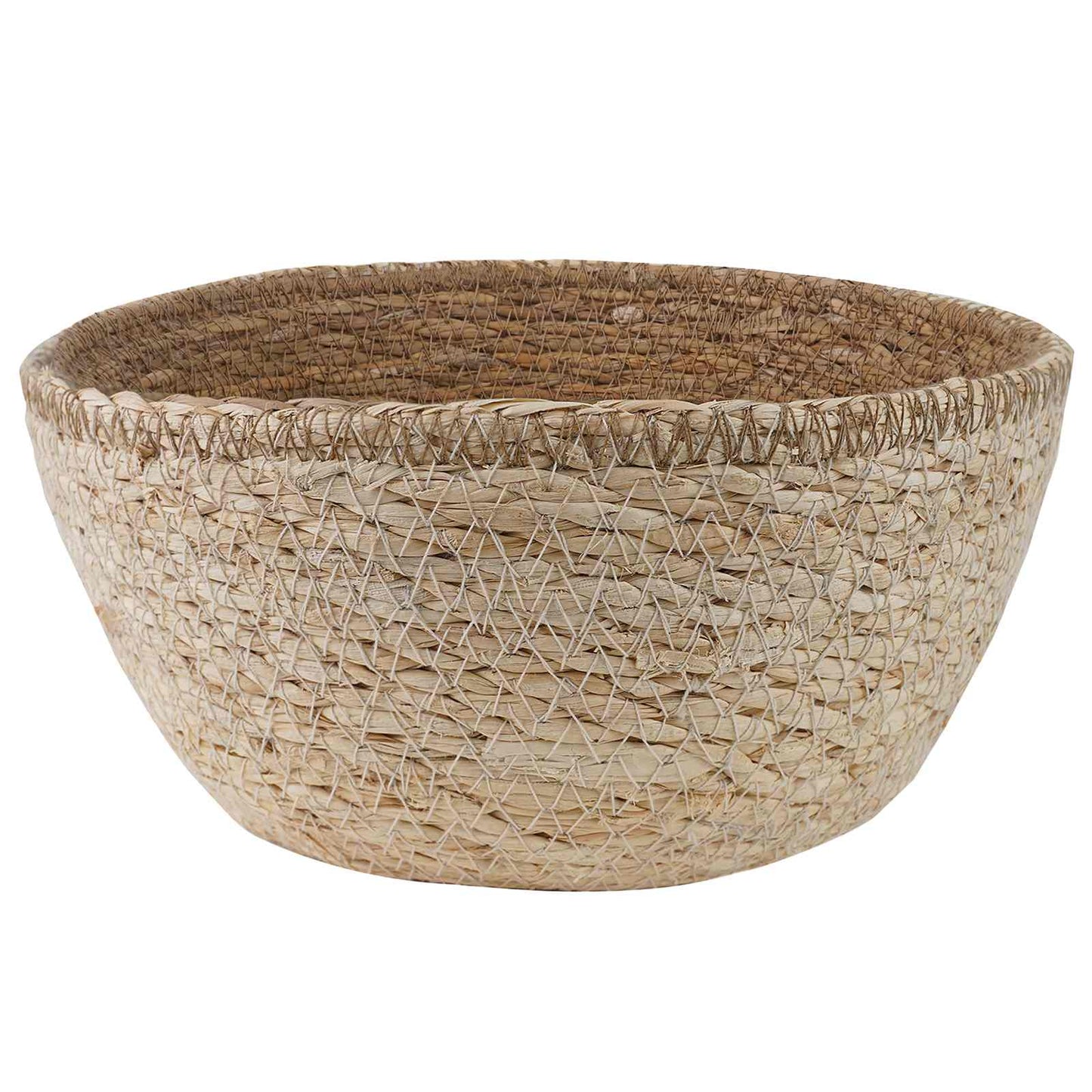 Kézi növényedény 2 db Fehér Ø 22 x 20 cm 100% Tengeri fű