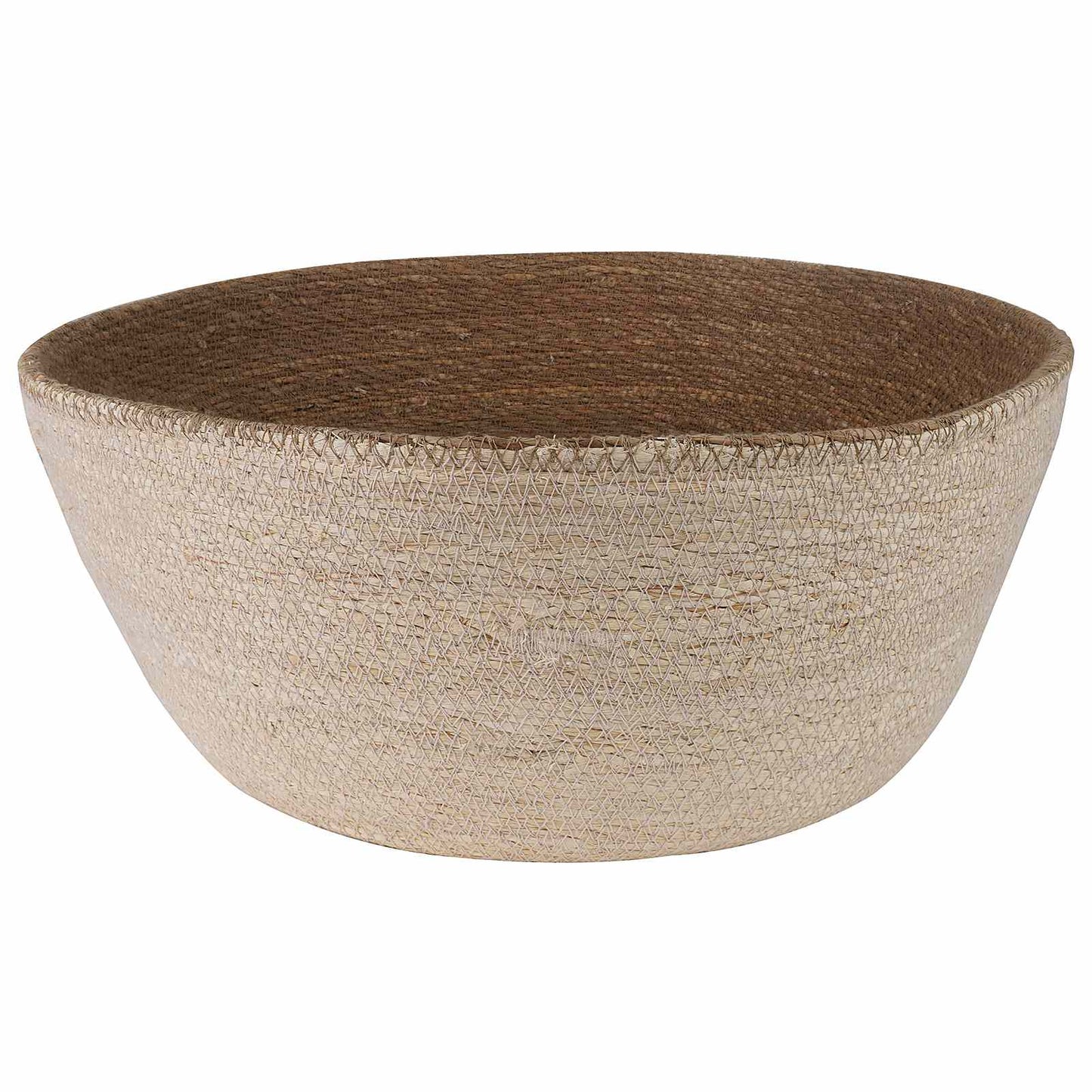 Kézi növényedény 2 db Fehér Ø 45 x 36 cm 100% Tengeri fű