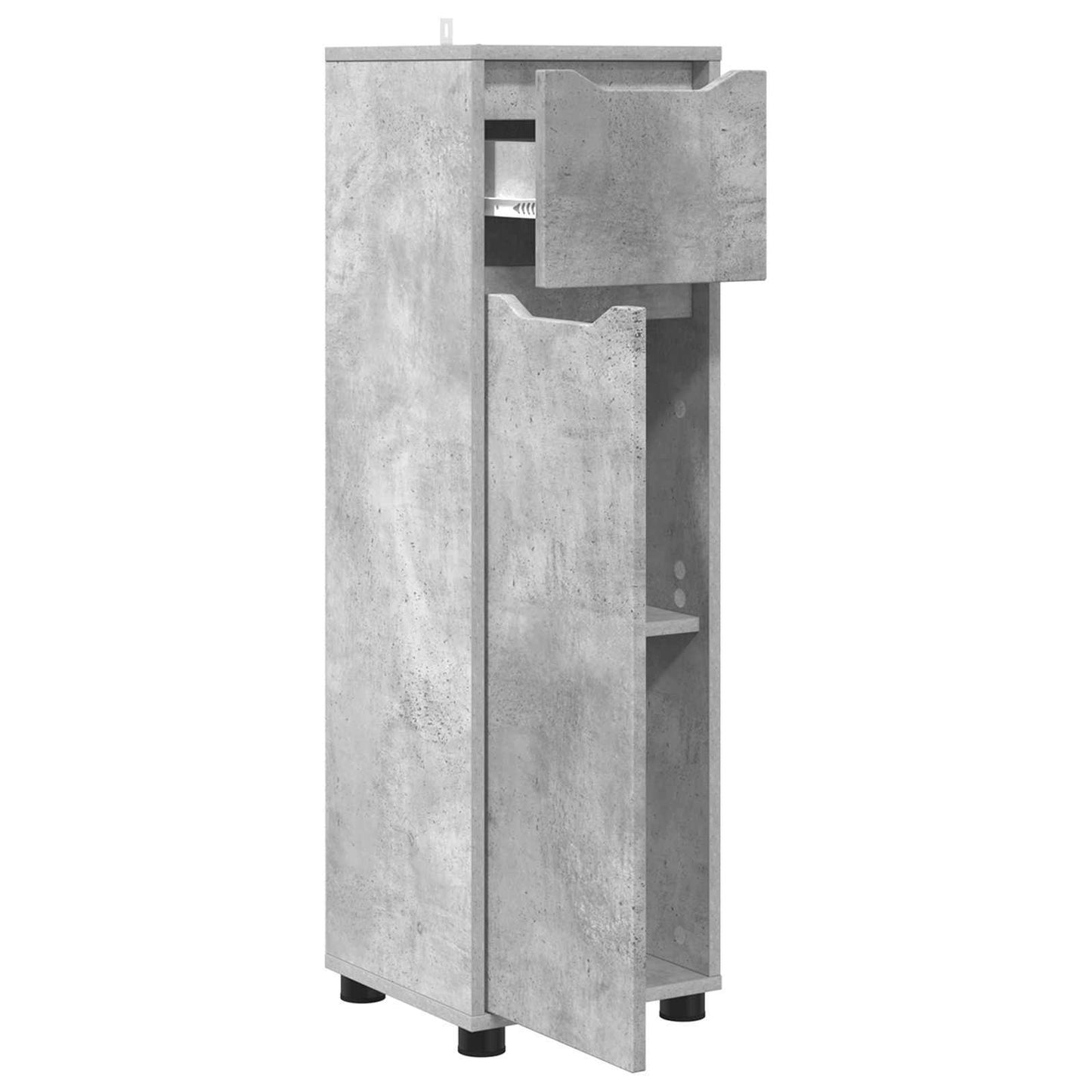 Fürdőszoba Székény Beton Szürke 30,5 x 30 x 101 cm Szerelt Fa