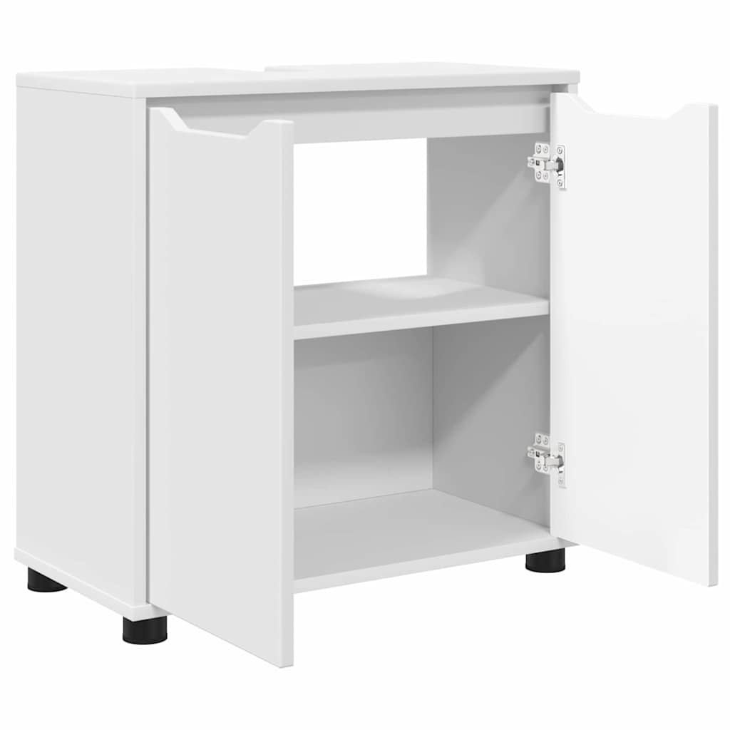 Fürdőszoba mosdószekrény Fehér 60 x 30 x 60 cm Szerelt Fa