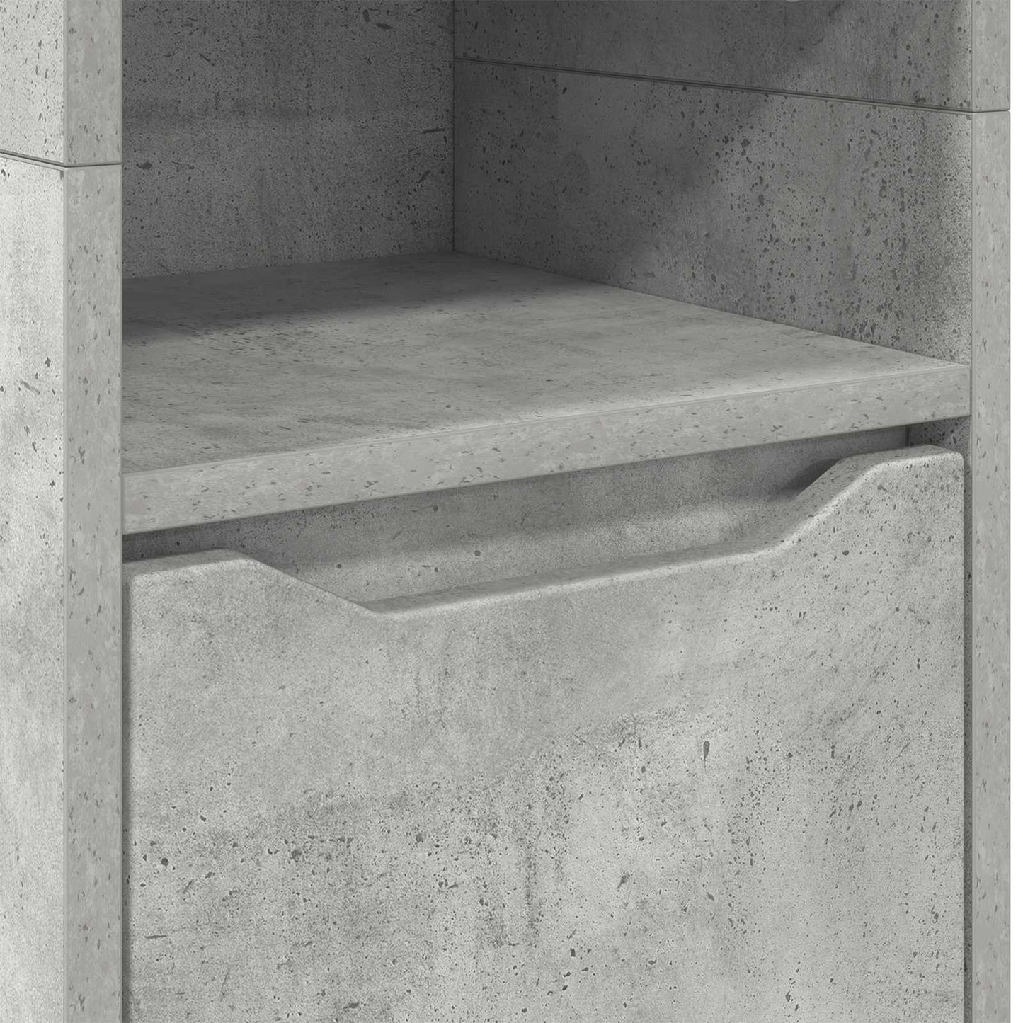 Fürdőszoba Székény Beton Szürke 30,5 x 30 x 195 cm Szerelt Fa