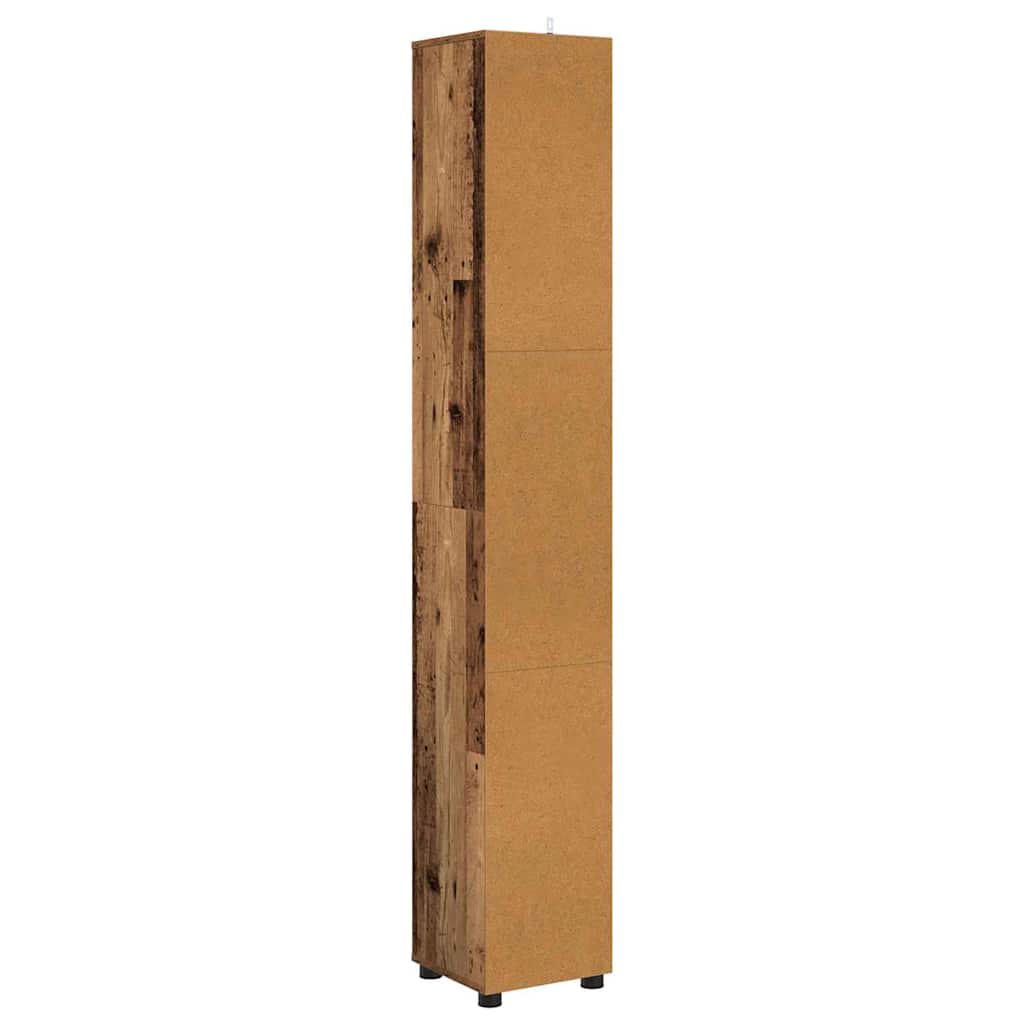 Fürdőszoba Székény polcokkal Öreg fa 30,5 x 30 x 195 cm Faanyag