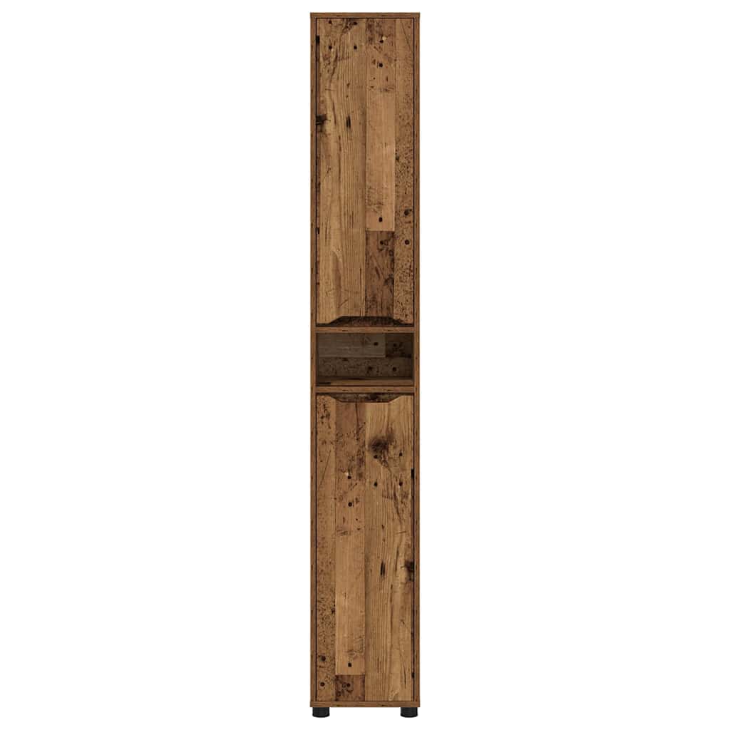 Fürdőszoba Székény polcokkal Öreg fa 30,5 x 30 x 195 cm Faanyag