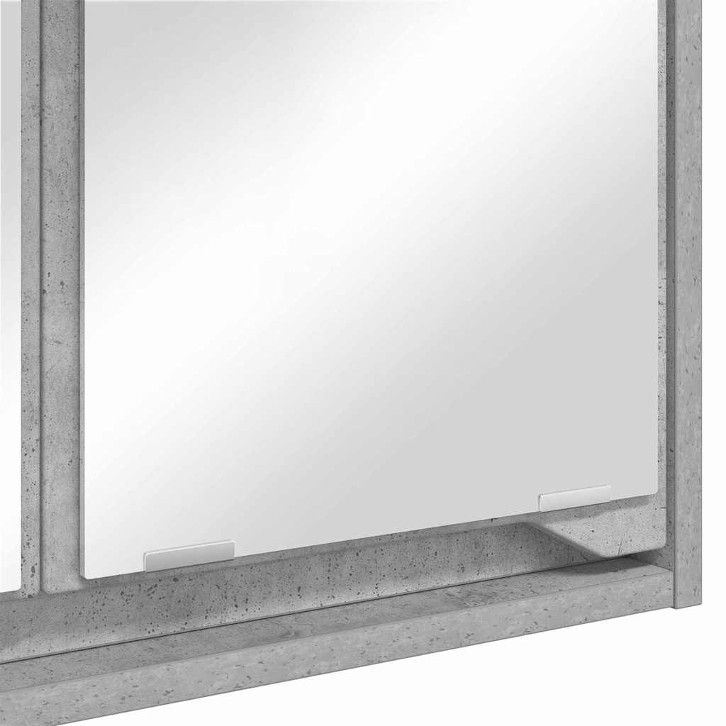 Fürdőszobai tükörszekrény Beton Szürke 60 x 20 x 60 cm