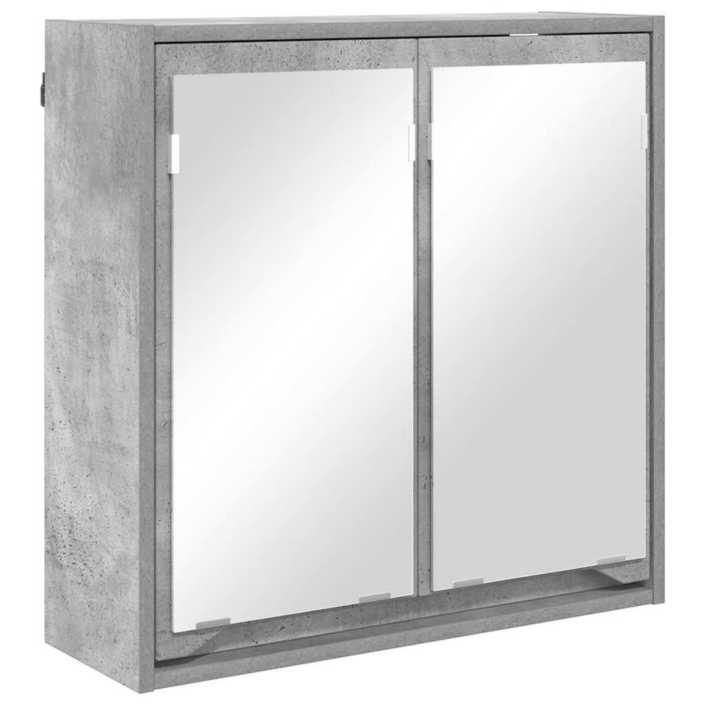 Fürdőszobai tükörszekrény Beton Szürke 60 x 20 x 60 cm