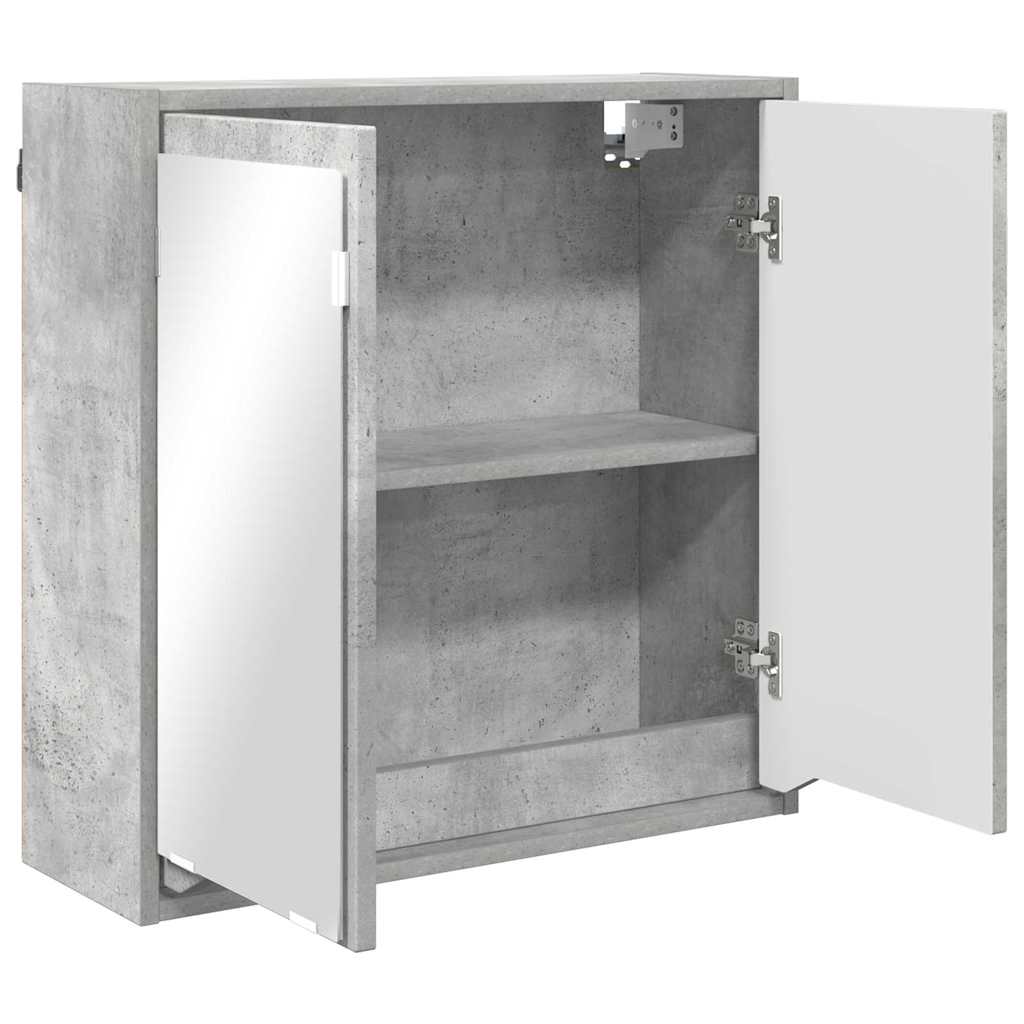 Fürdőszobai tükörszekrény Beton Szürke 60 x 20 x 60 cm