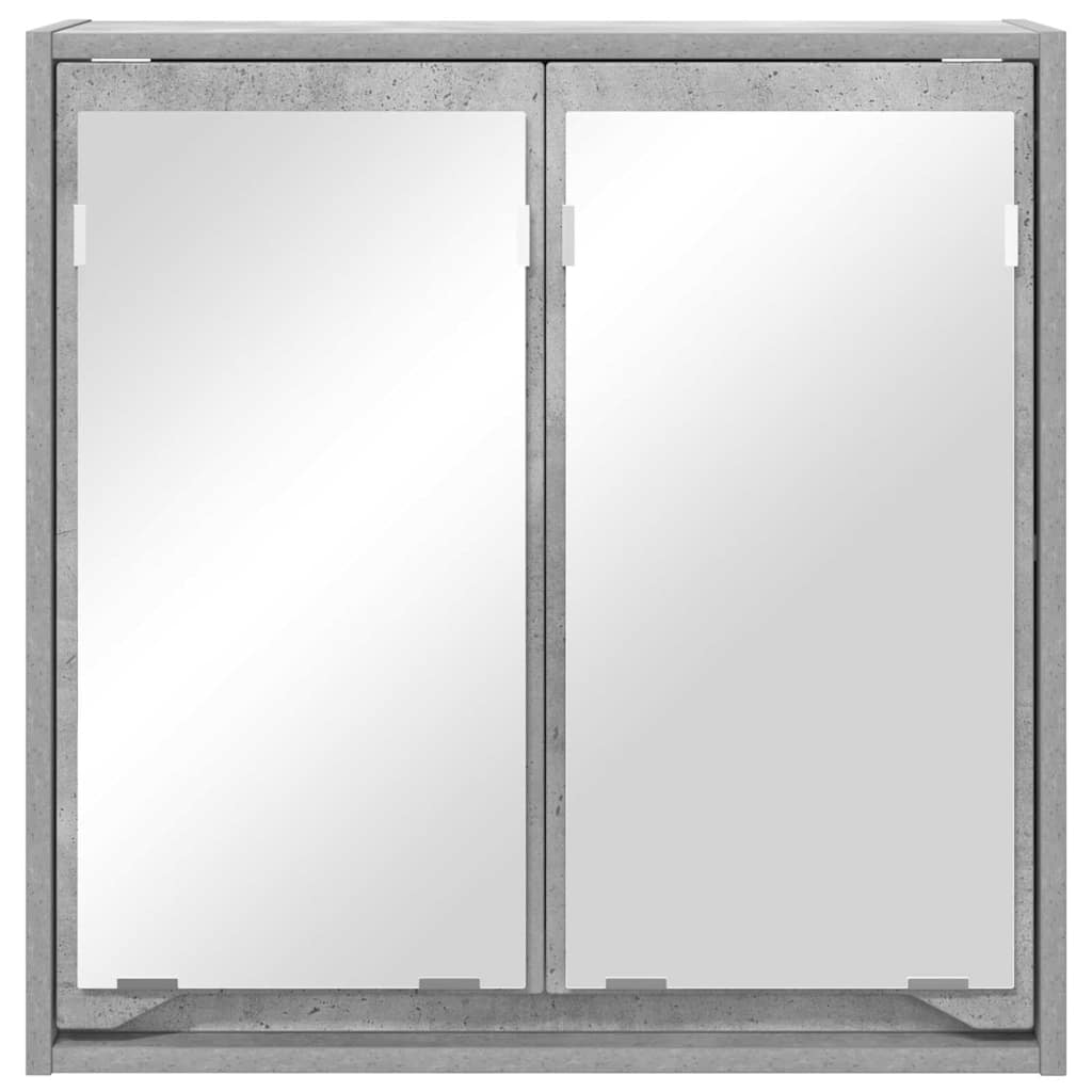 Fürdőszobai tükörszekrény Beton Szürke 60 x 20 x 60 cm
