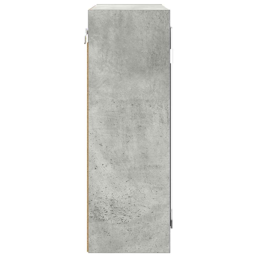 Fürdőszobai tükörszekrény Beton Szürke 60 x 20 x 60 cm