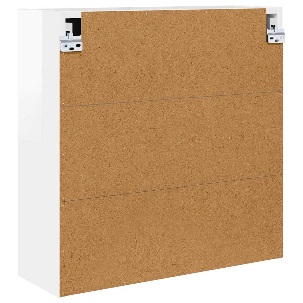 Fürdőszobai tükörszekrény Magas Fényű Fehér 60 x 20 x 60 cm
