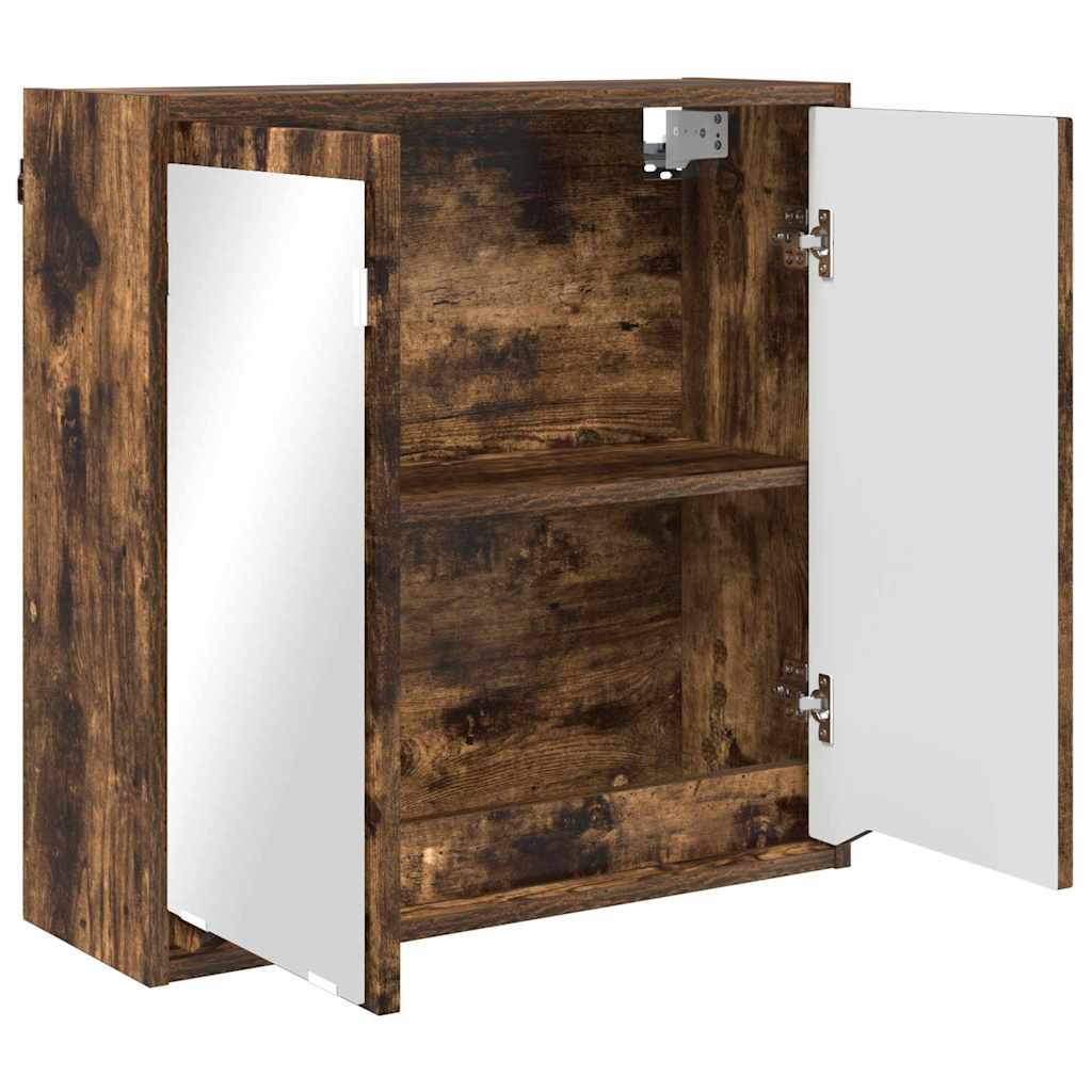 Fürdőszobai tükörszekrény Füstölt tölgy 60 x 20 x 60 cm Faanyag
