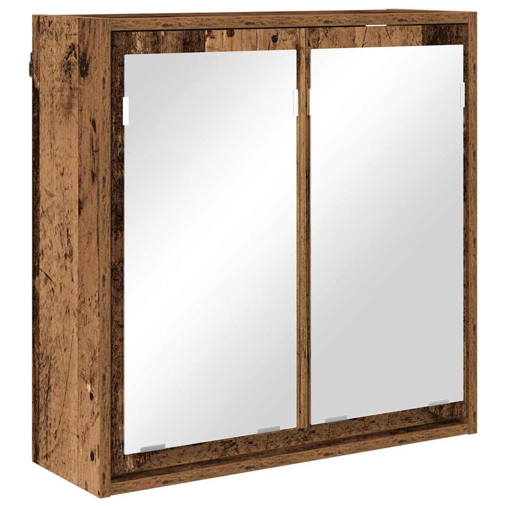 Fürdőszobai tükörszekrény Öreg fa 60 x 20 x 60 cm Faanyag