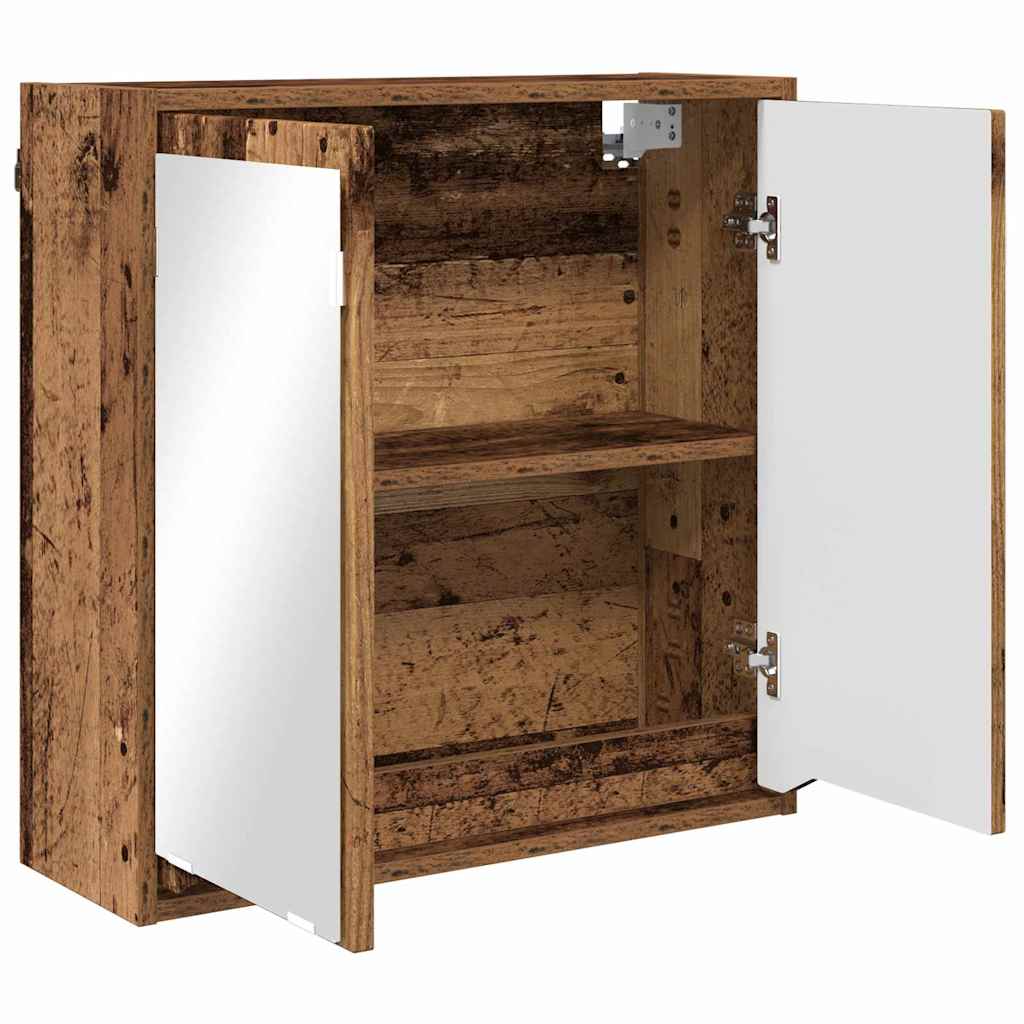 Fürdőszobai tükörszekrény Öreg fa 60 x 20 x 60 cm Faanyag