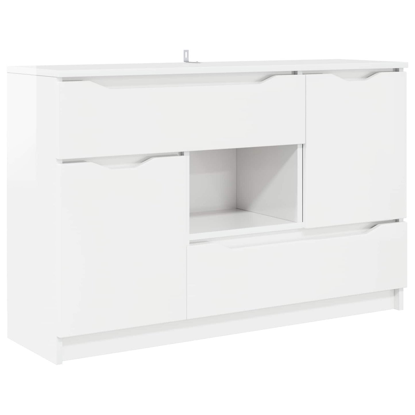 Széf Magas Fényű Fehér 100 x 30 x 65,6 Szerelt Fa