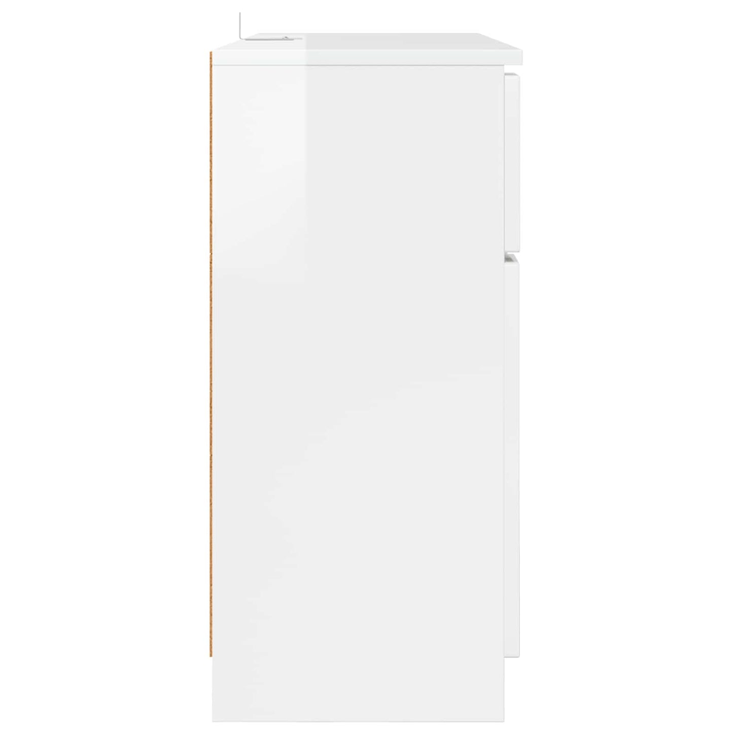 Széf Magas Fényű Fehér 100 x 30 x 65,6 Szerelt Fa