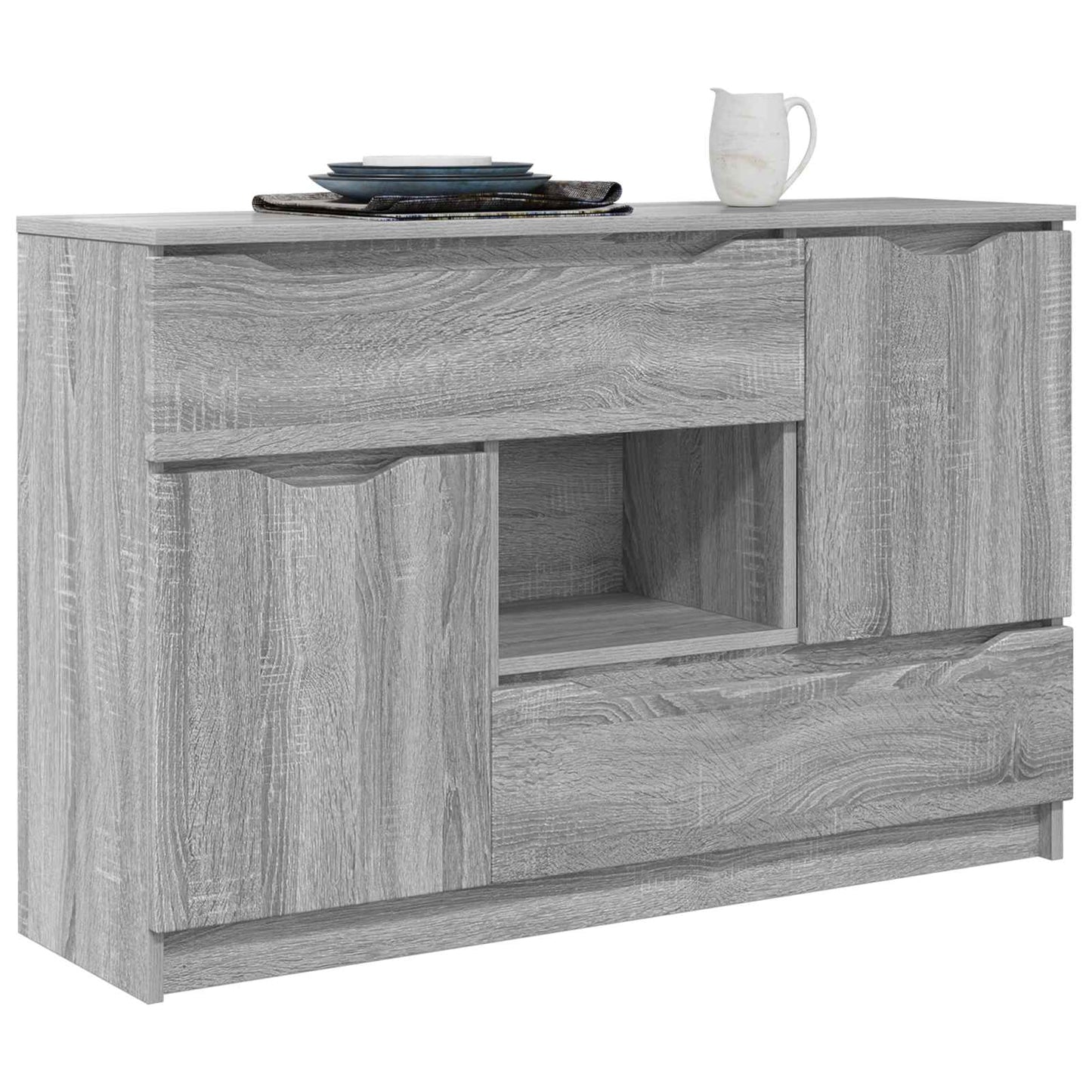 Széf Szürke Sonoma 100 x 30 x 65,6 Szerelt Fa