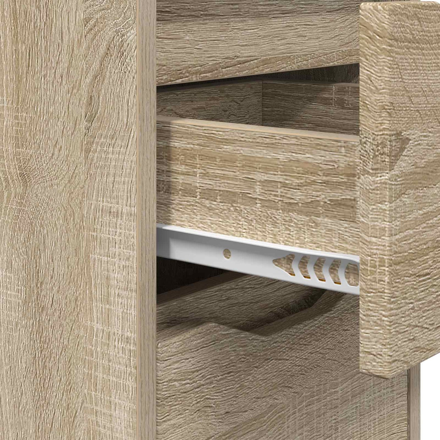 Éjjeliszekrények 2 db Sonoma tölgy 30,5 x 30 x 43 cm Szerelt Fa