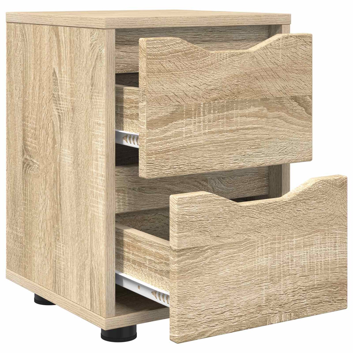 Éjjeliszekrények 2 db Sonoma tölgy 30,5 x 30 x 43 cm Szerelt Fa