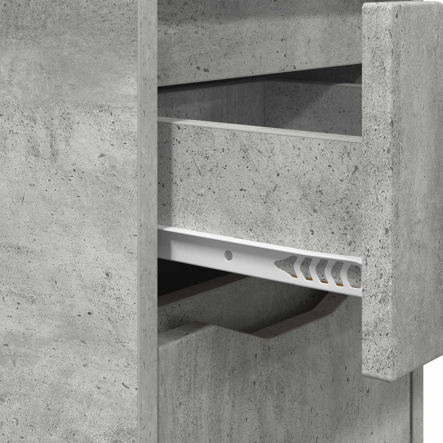 Éjjeli asztal Beton Szürke 30,5 x 30 x 43 cm Szerelt Fa