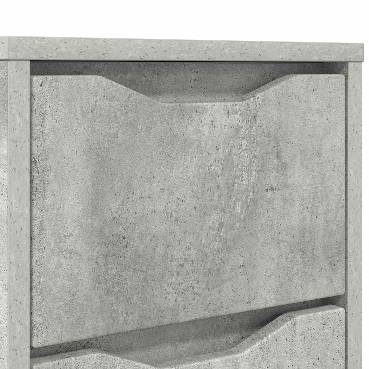 Éjjeliszekrények 2 db Beton Szürke 30,5 x 30 x 43 cm Szerelt Fa
