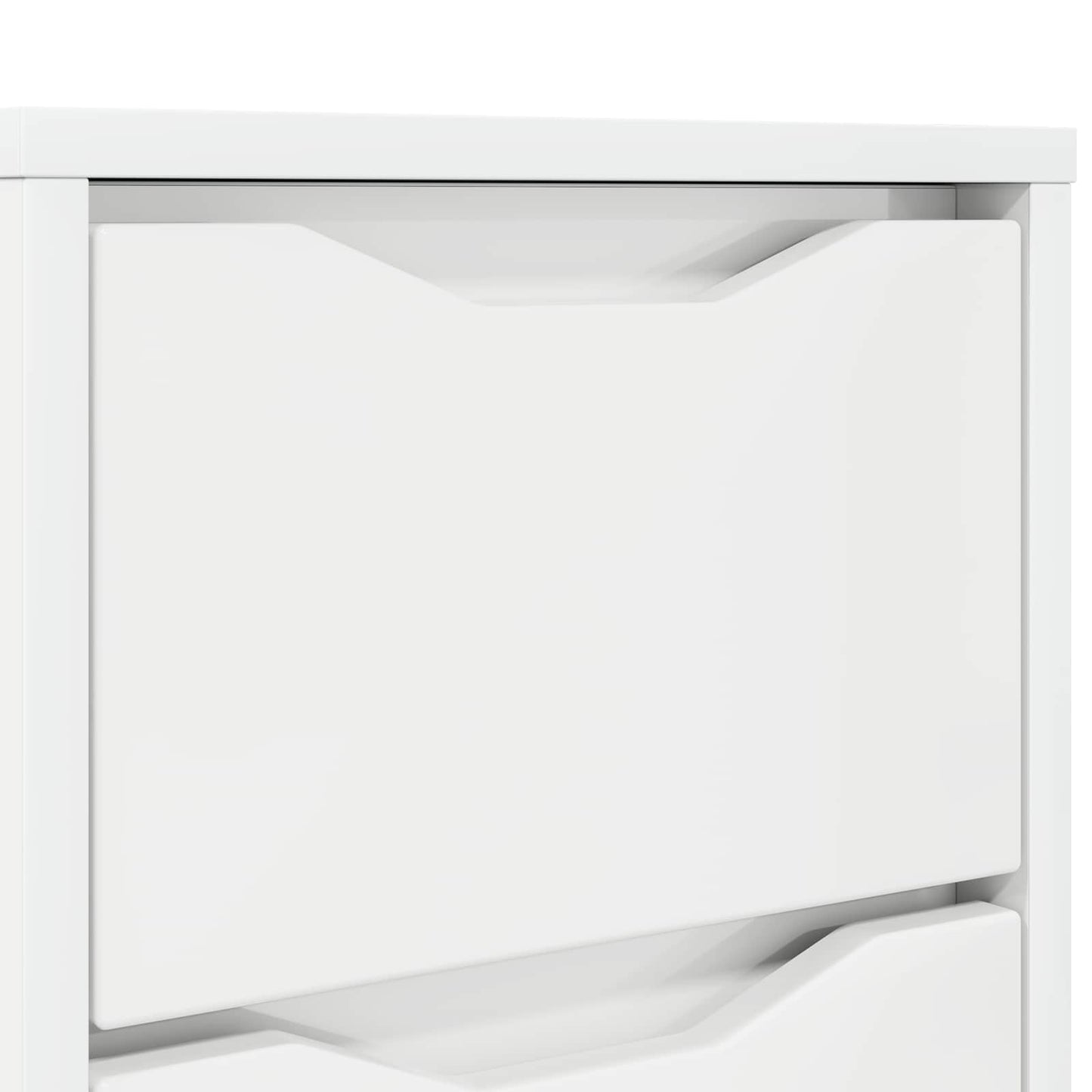 Éjjeli asztal Magas Fényű Fehér 30,5 x 30 x 43 cm Szerelt Fa