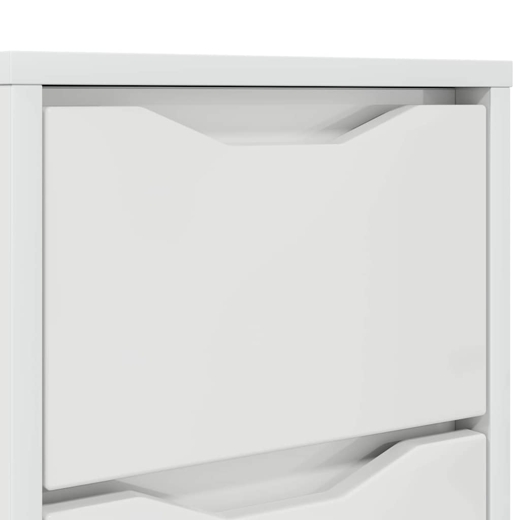 Éjjeliszekrények 2 db Magas Fényű Fehér 30,5 x 30 x 43 cm